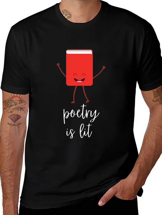 Poetry Is Lit Essential Cotton Tee For Daily Outfits – Unisex Style