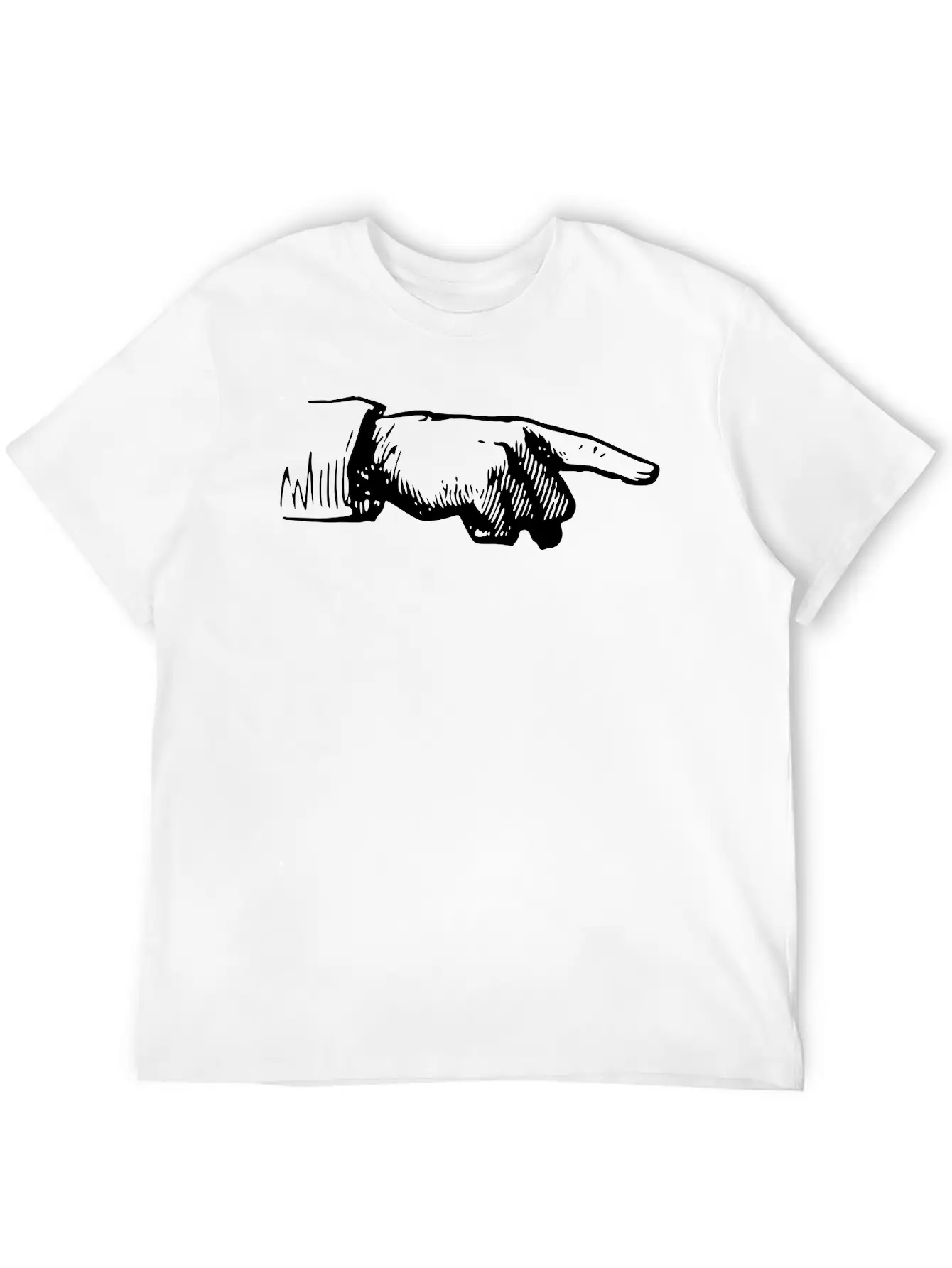 Pointing Finger Right Modern Fit Casual T-Shirt – Clean And Versatile Design
