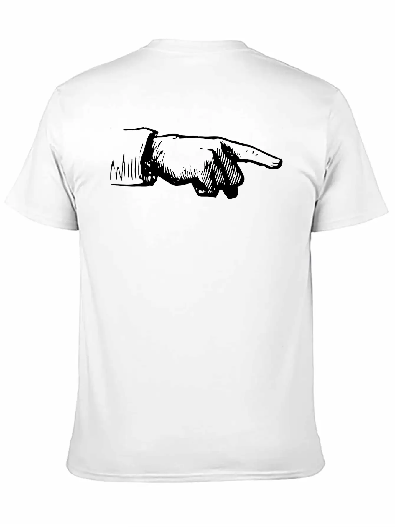 Pointing Finger Right Modern Fit Casual T-Shirt – Clean And Versatile Design