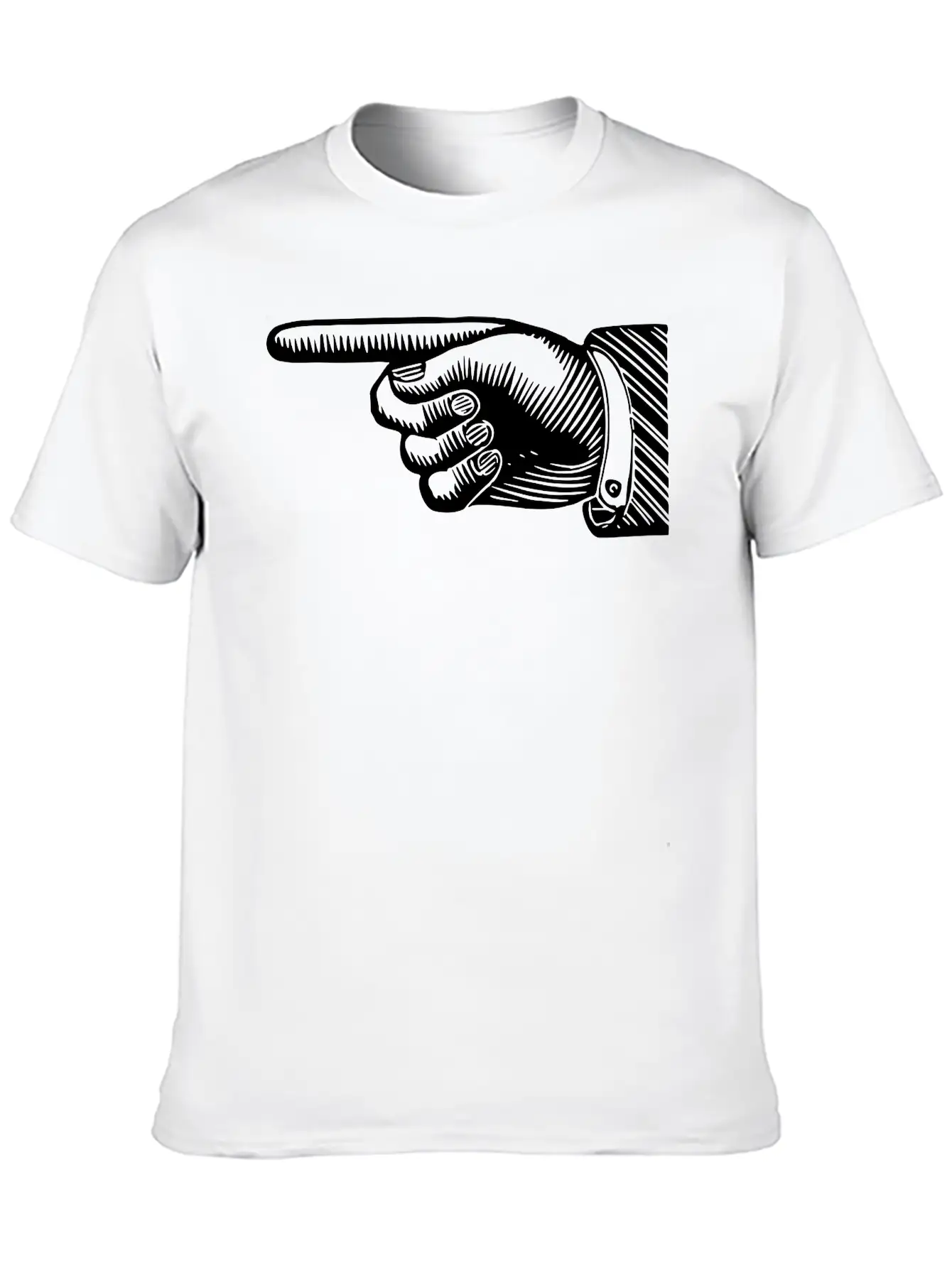 Pointing Hand 5 Classic Fit Graphic Tee For Daily Comfort – Unisex Cotton Shirt