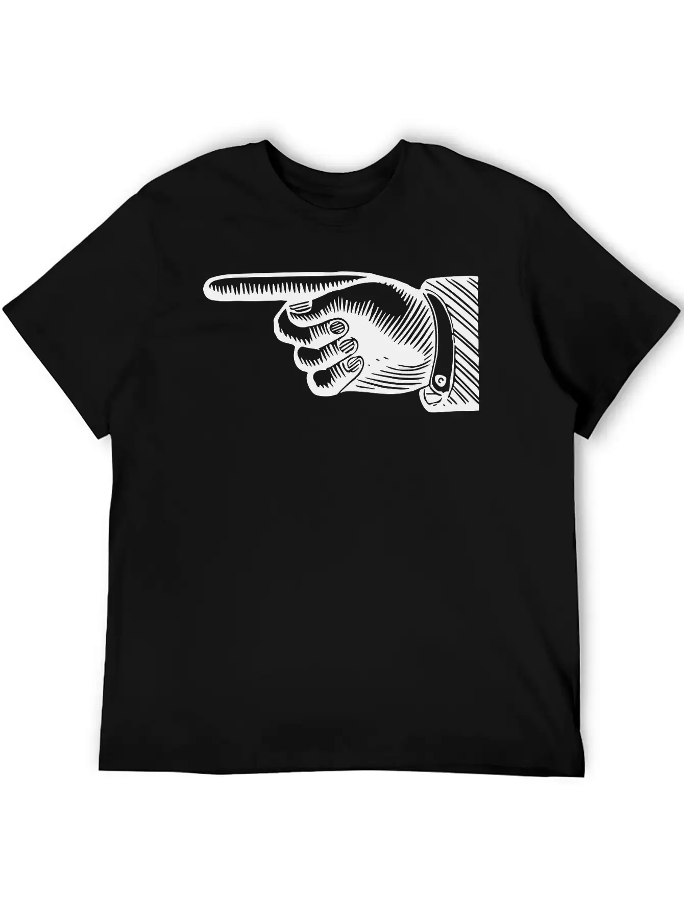 Pointing Hand 5 Classic Fit Graphic Tee For Daily Comfort – Unisex Cotton Shirt