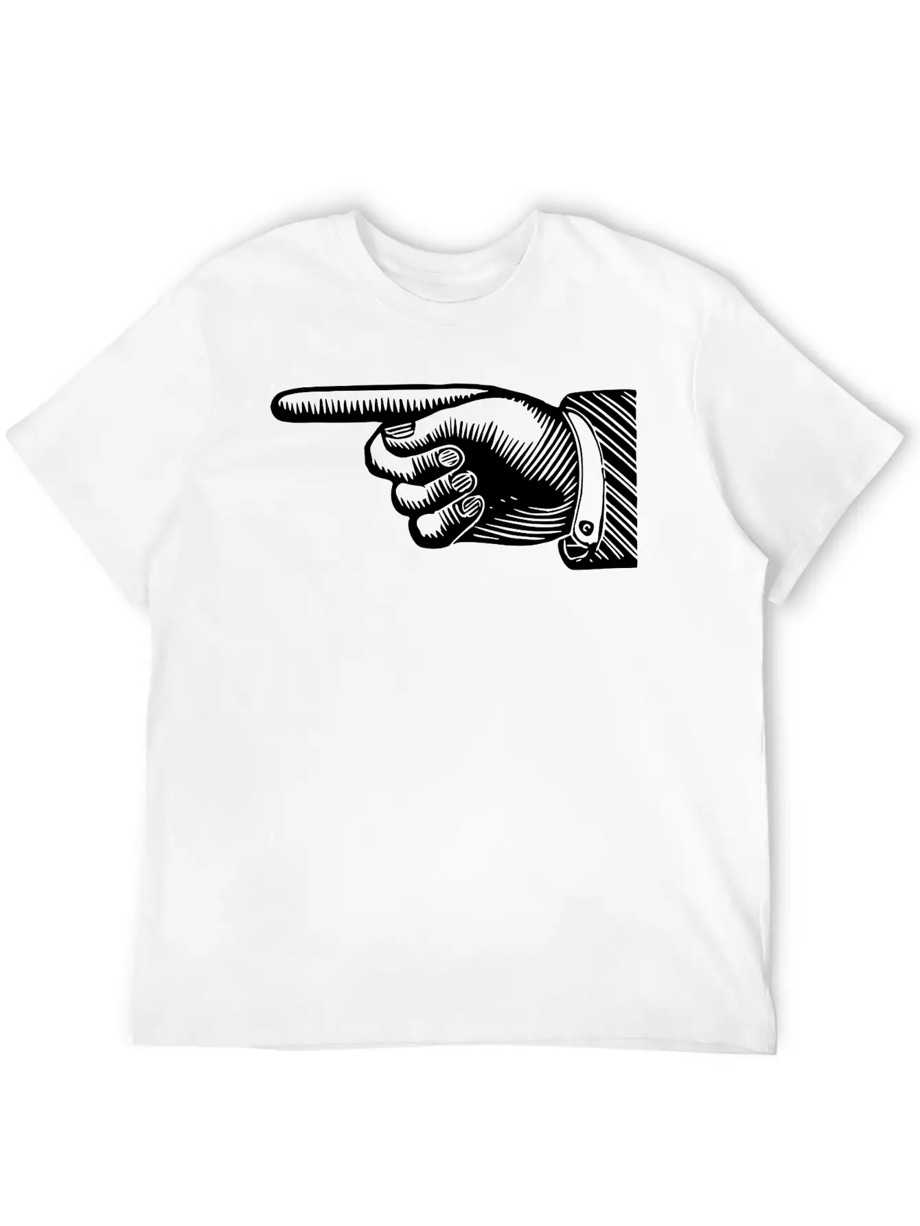 Pointing Hand 5 Classic Fit Graphic Tee For Daily Comfort – Unisex Cotton Shirt