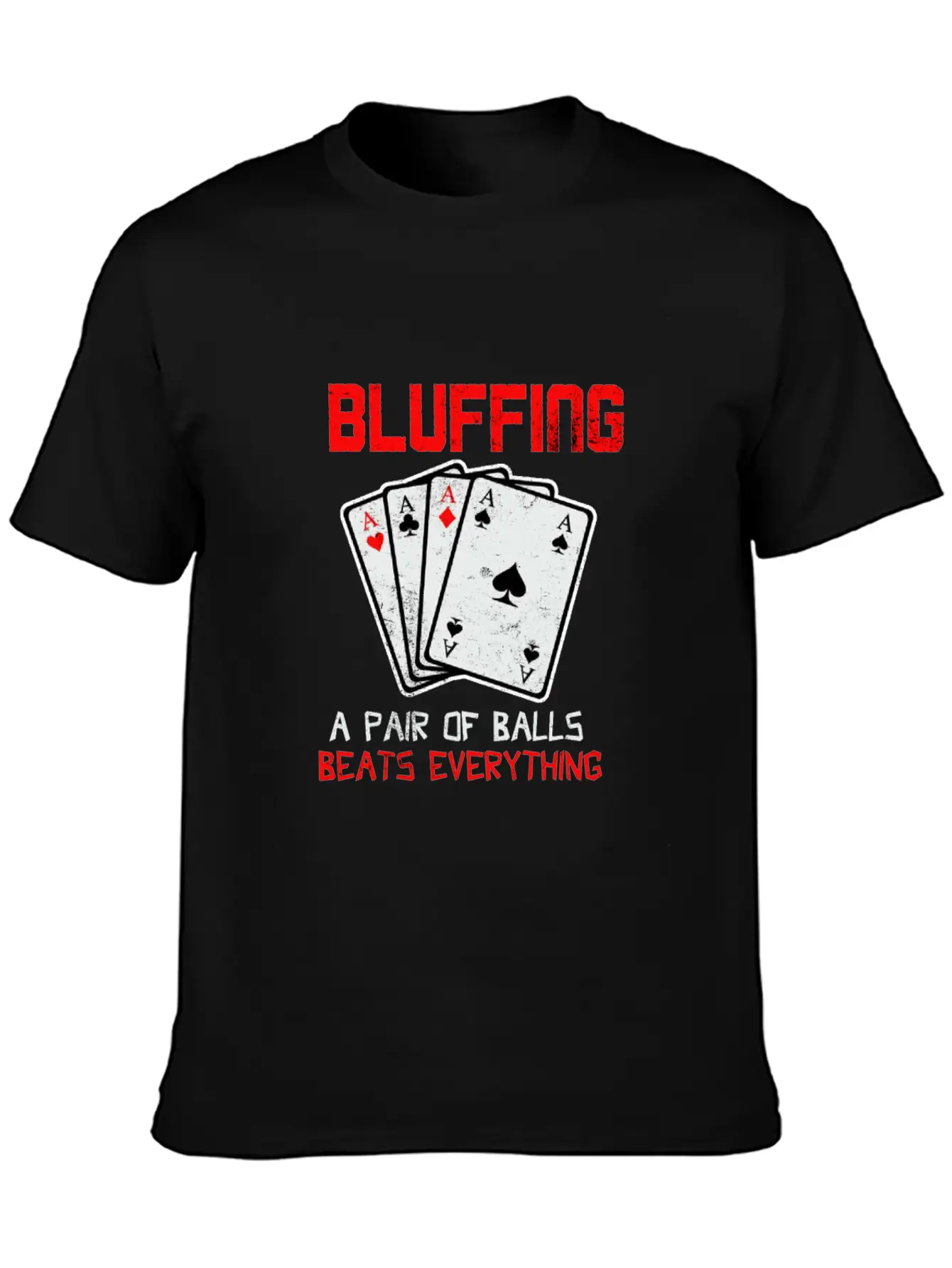 Poker Games Cards Player Bridge Canasta Tongs Gift Unisex Casual T-Shirt ��� Clean Design For Daily Comfort