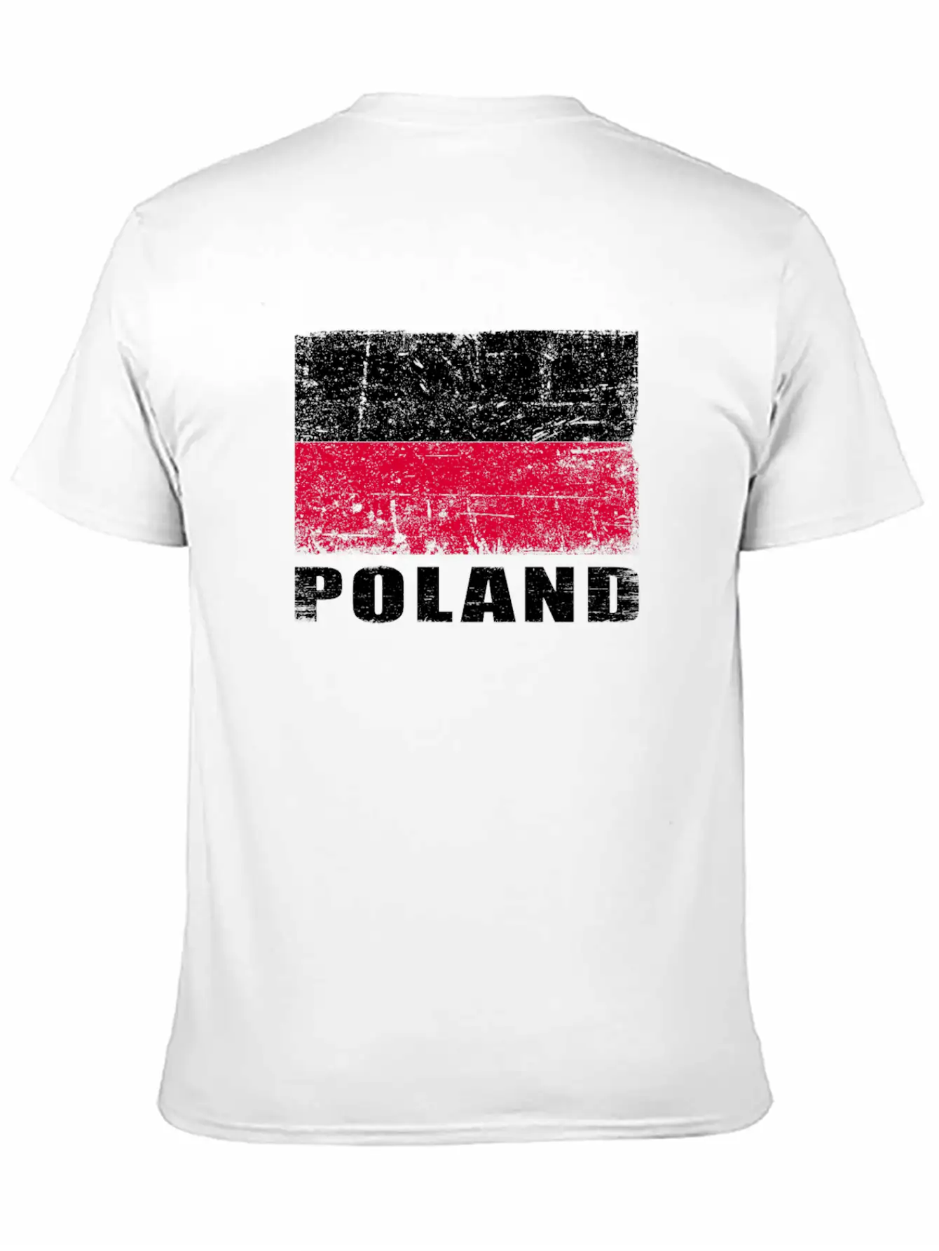 Poland Flag Grunge Country Flag Poland Soft Cotton Short Sleeve Tee – Unisex Wardrobe Staple