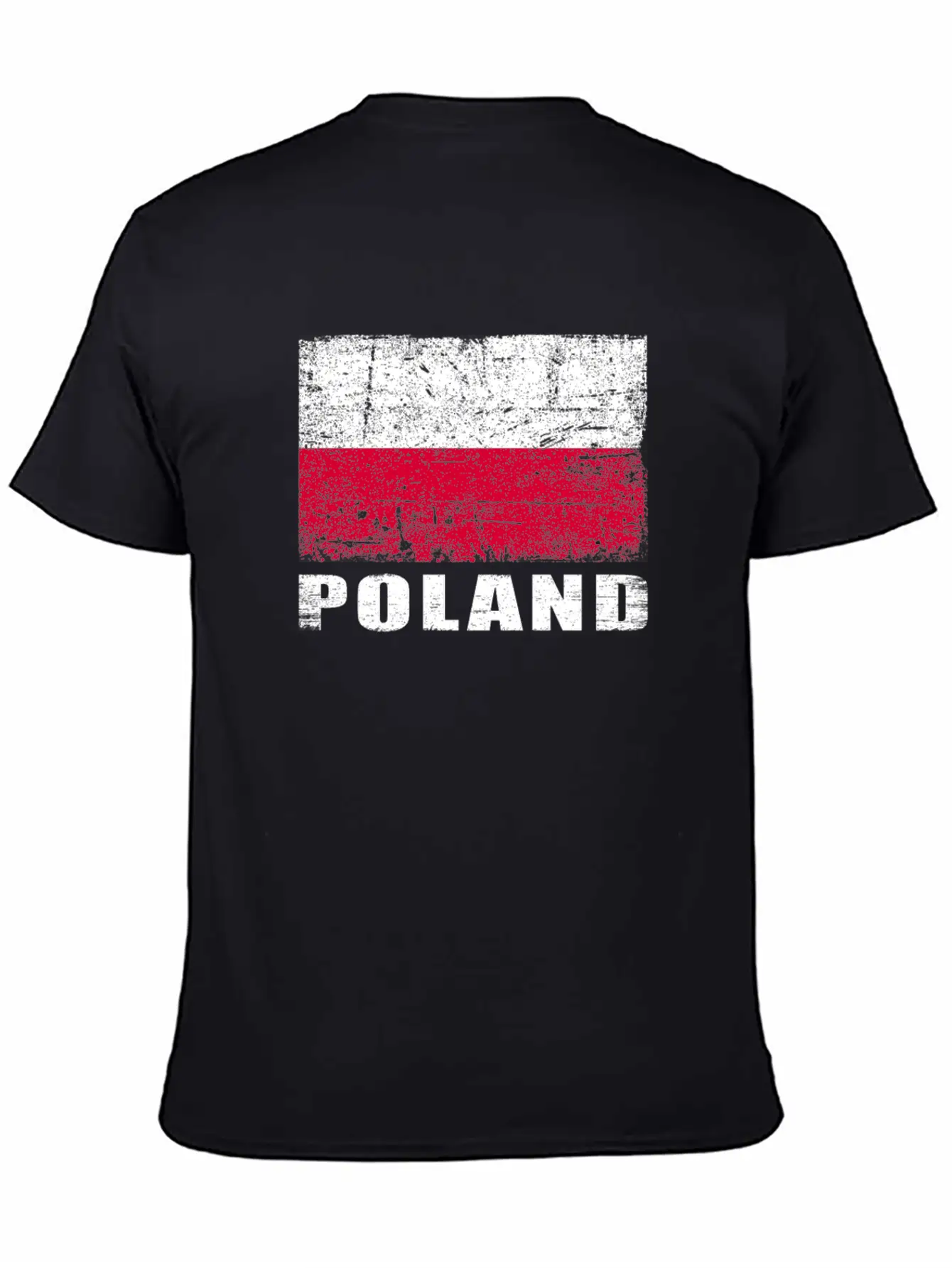 Poland Flag Grunge Country Flag Poland Soft Cotton Short Sleeve Tee – Unisex Wardrobe Staple
