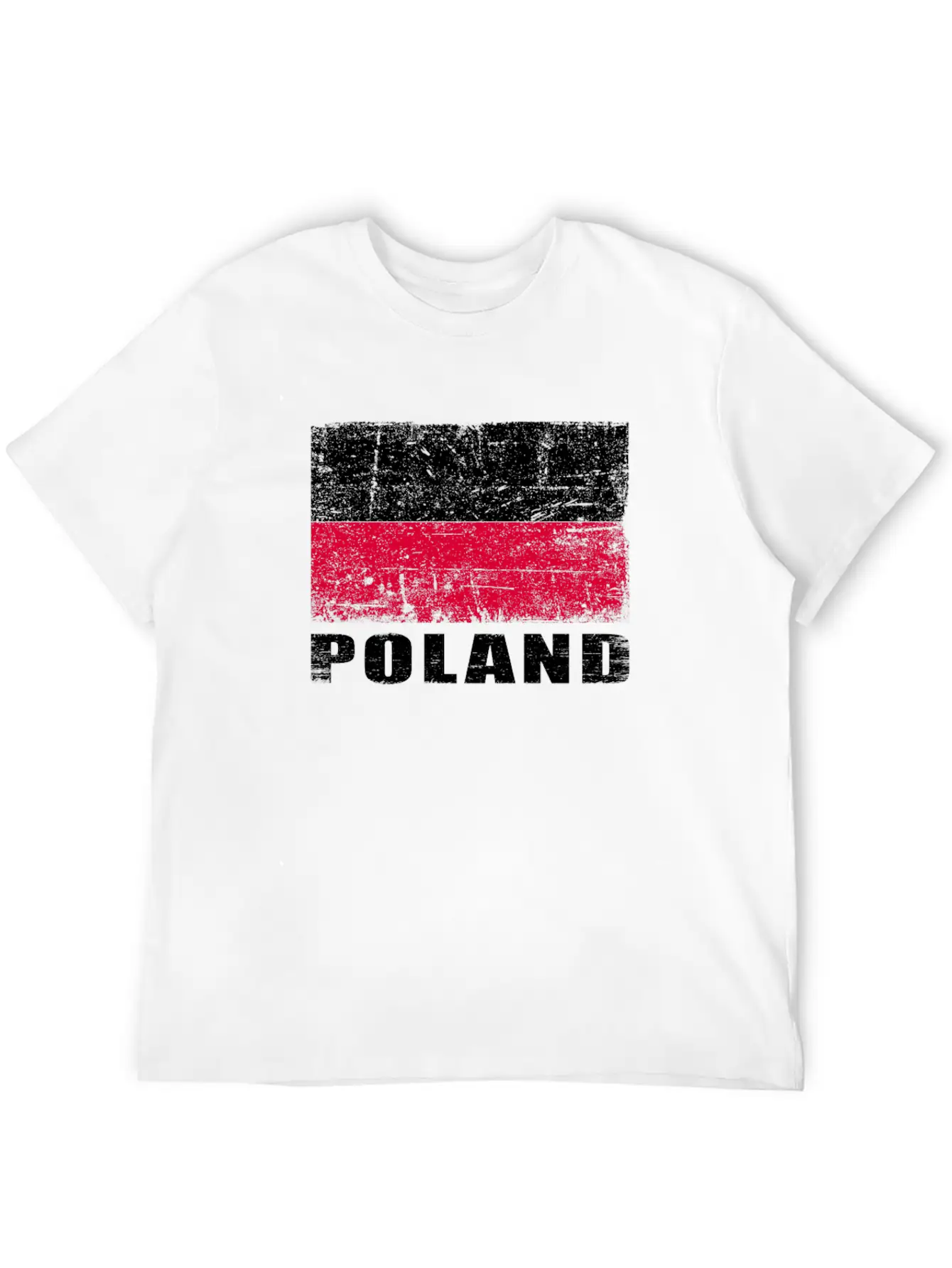 Poland Flag Grunge Country Flag Poland Soft Cotton Short Sleeve Tee – Unisex Wardrobe Staple