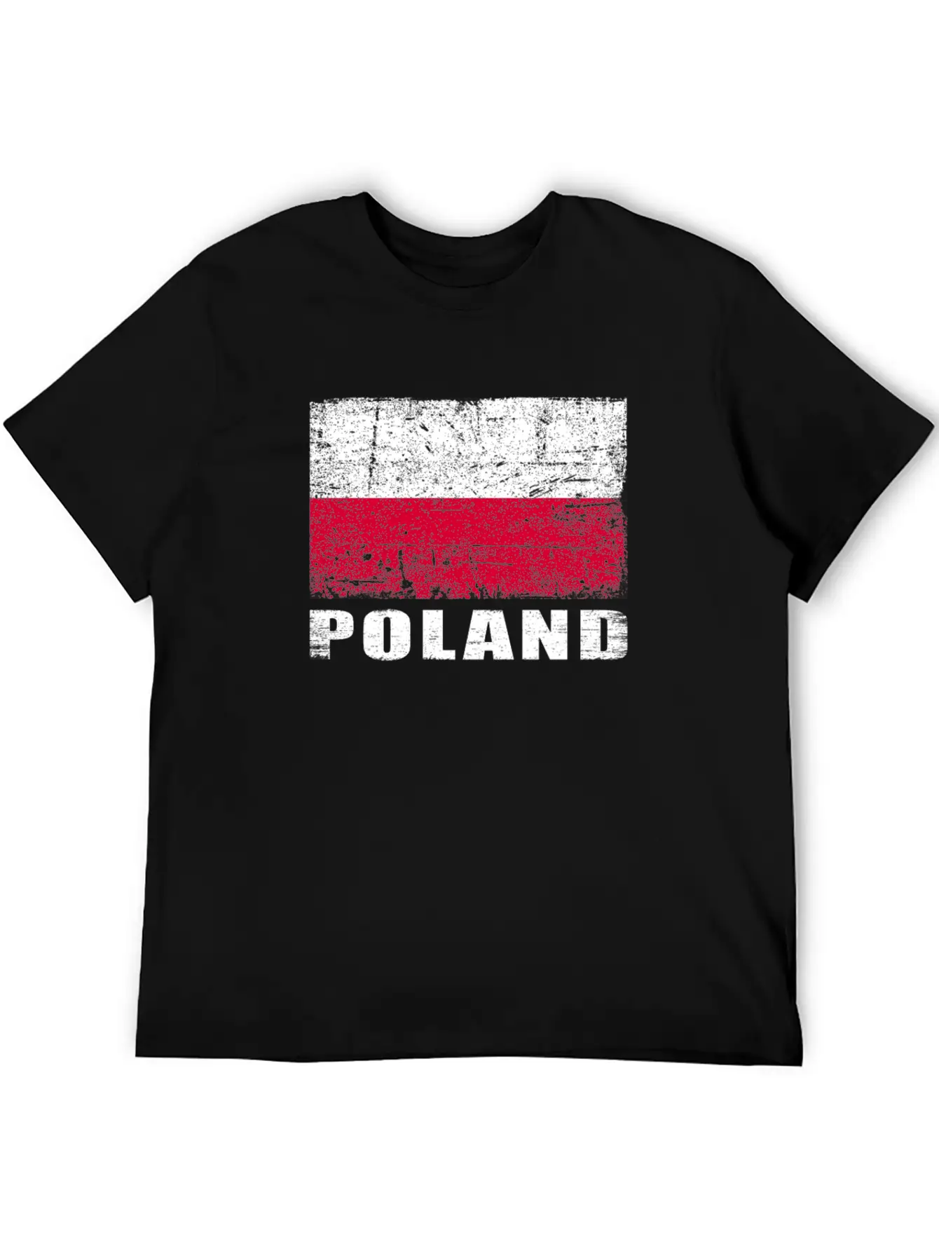 Poland Flag Grunge Country Flag Poland Soft Cotton Short Sleeve Tee – Unisex Wardrobe Staple
