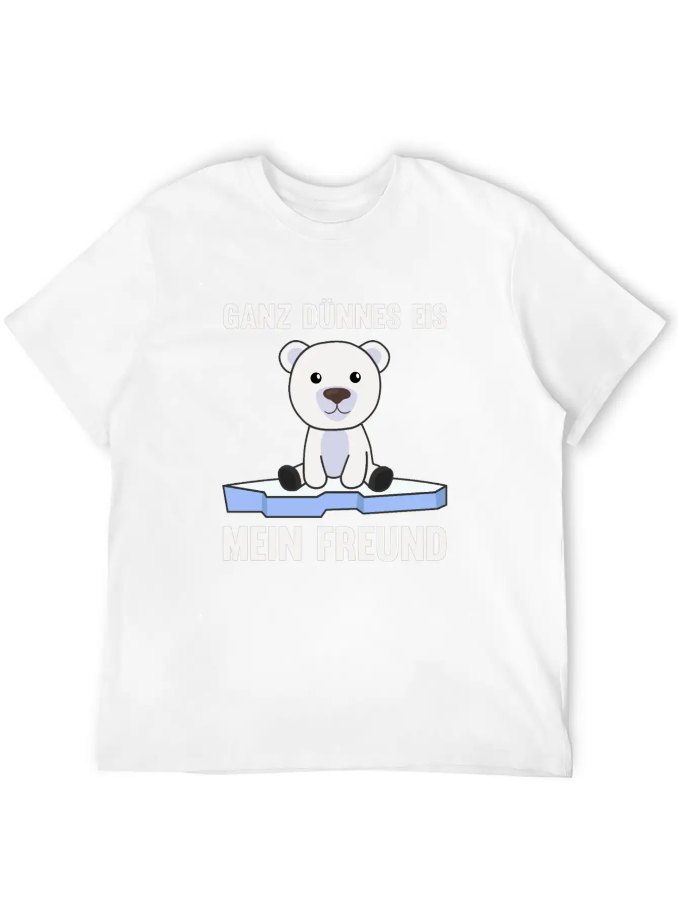 Polar Bear Thin Ice Cream My Friend Funny Saying Soft Cotton Short Sleeve Tee – Unisex Wardrobe Staple