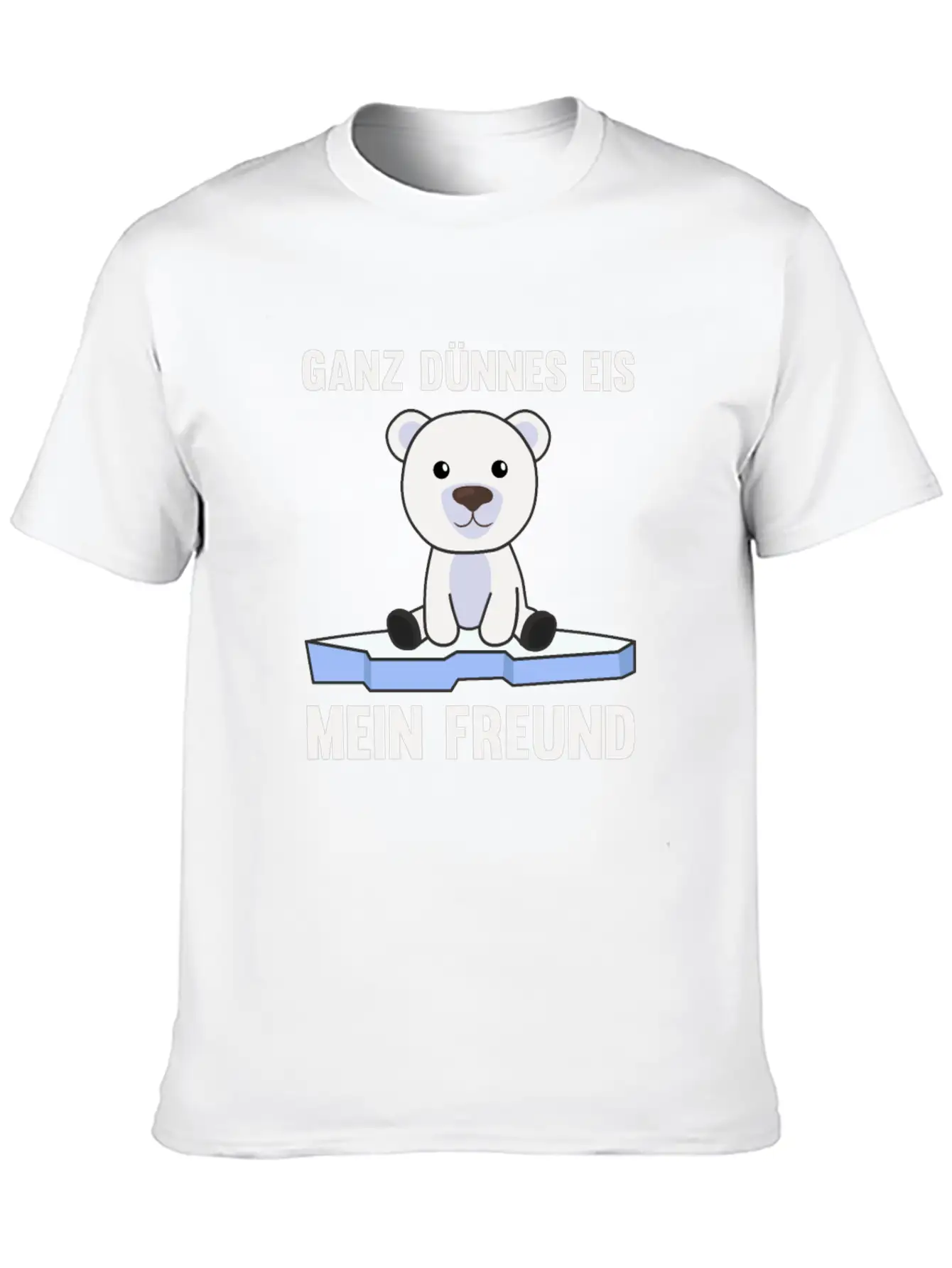 Polar Bear Thin Ice Cream My Friend Funny Saying Soft Cotton Short Sleeve Tee – Unisex Wardrobe Staple