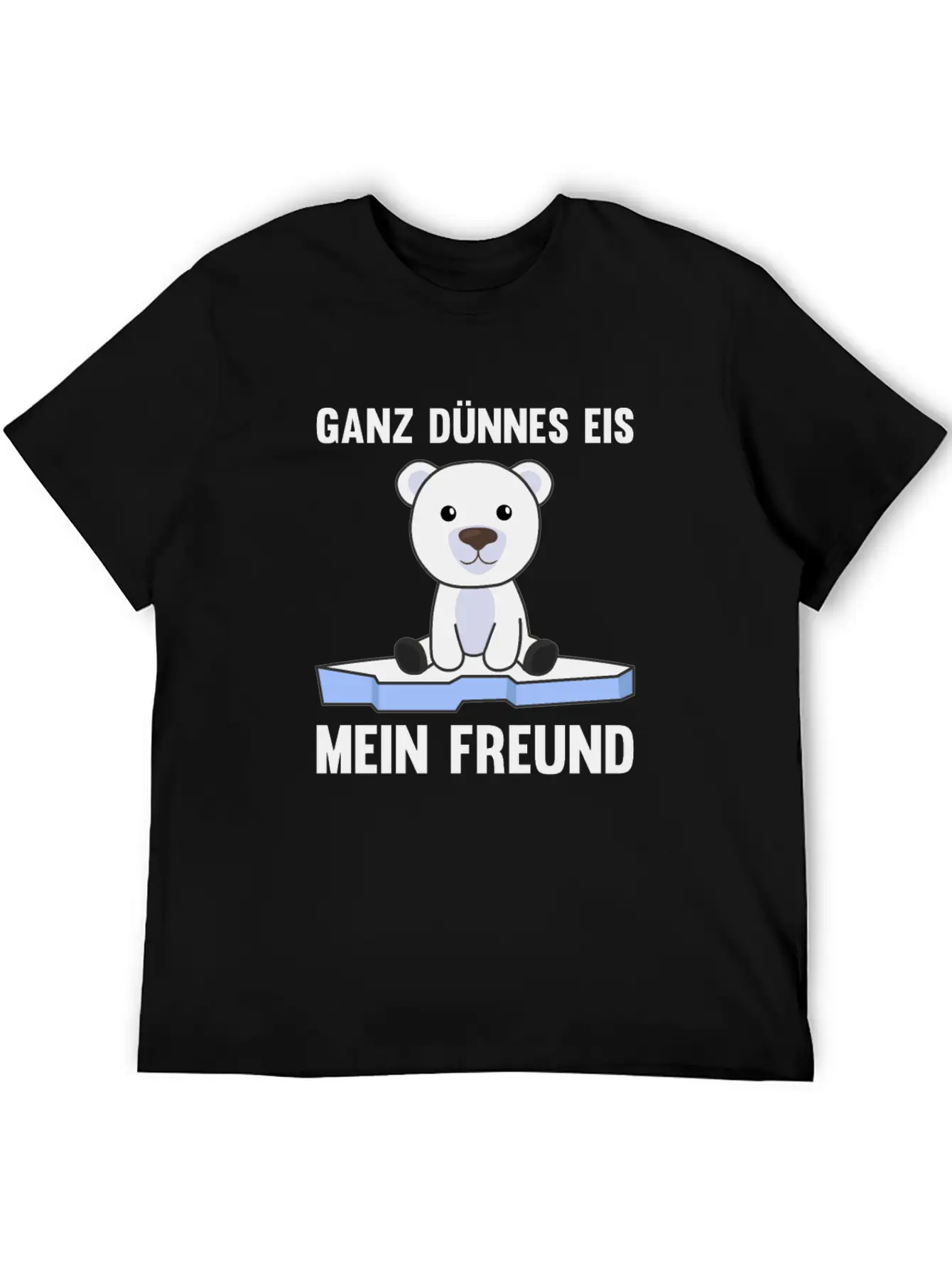 Polar Bear Thin Ice Cream My Friend Funny Saying Soft Cotton Short Sleeve Tee – Unisex Wardrobe Staple