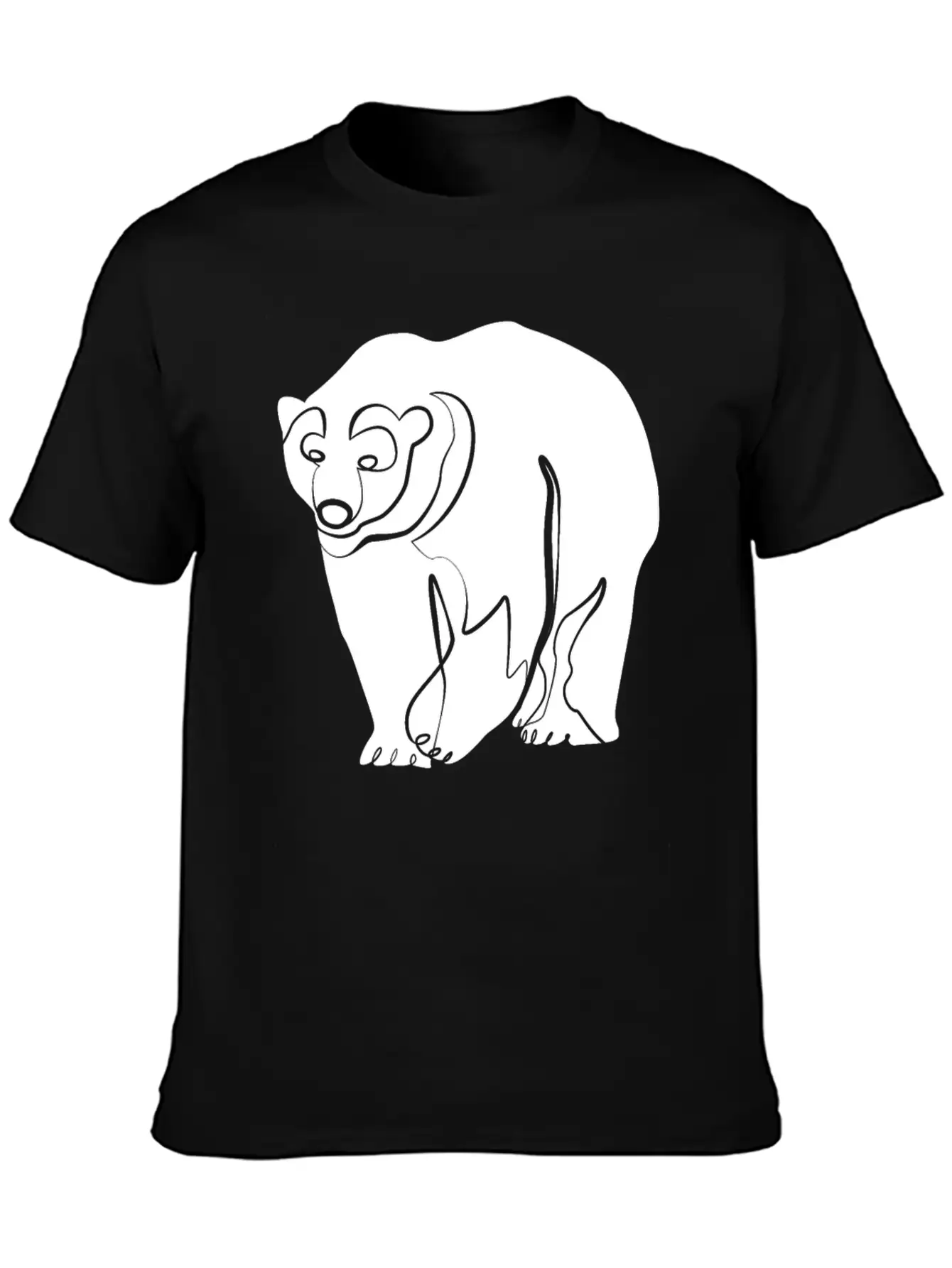 Polar Bear Unisex Casual T-Shirt – Clean Design For Daily Comfort