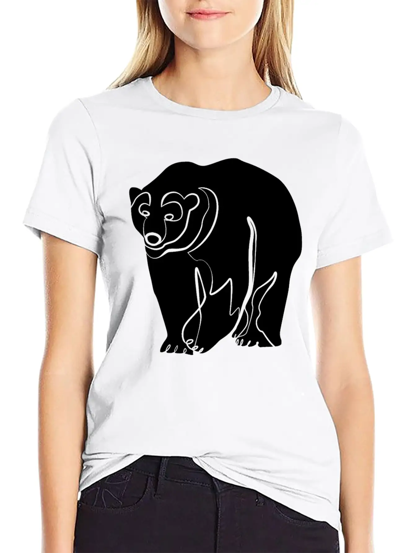 Polar Bear Unisex Casual T-Shirt – Clean Design For Daily Comfort
