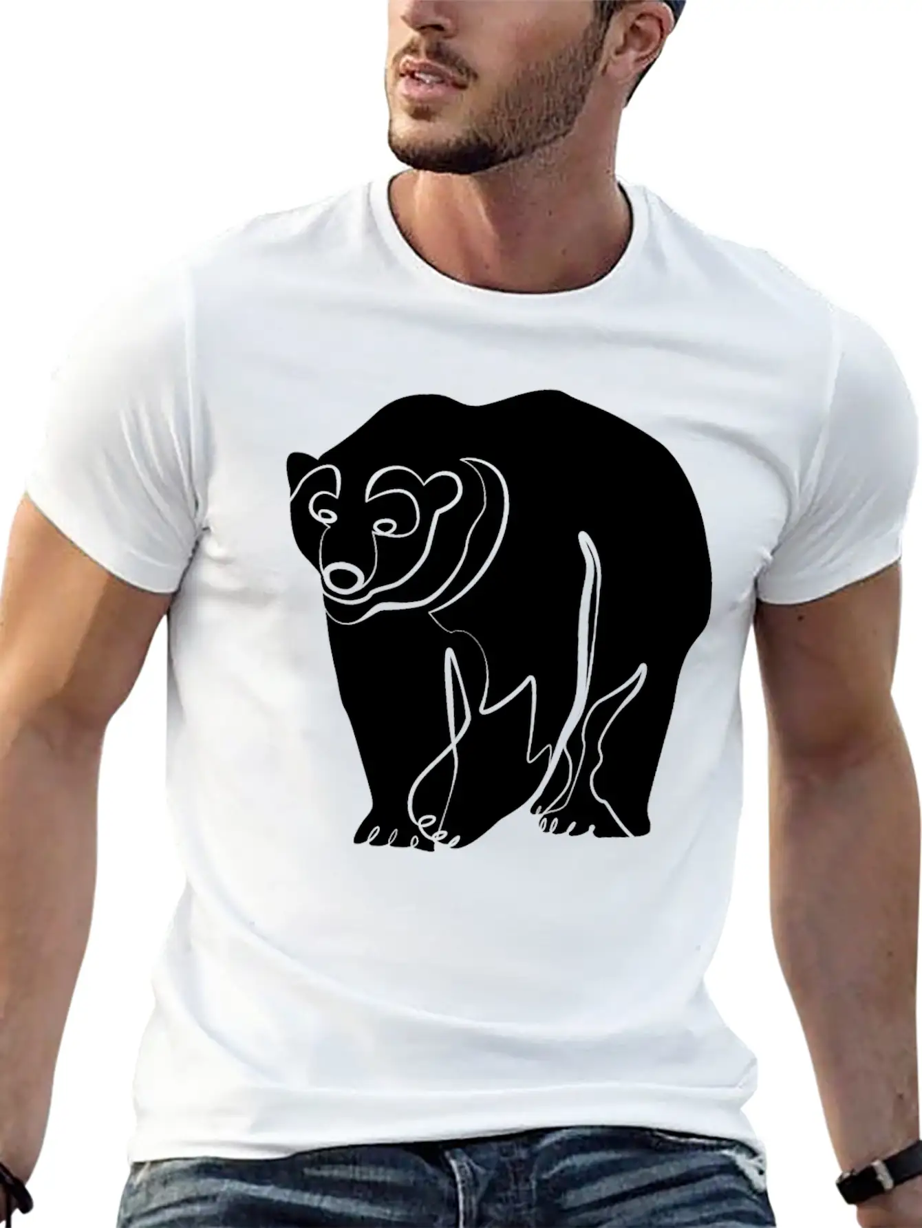 Polar Bear Unisex Casual T-Shirt – Clean Design For Daily Comfort