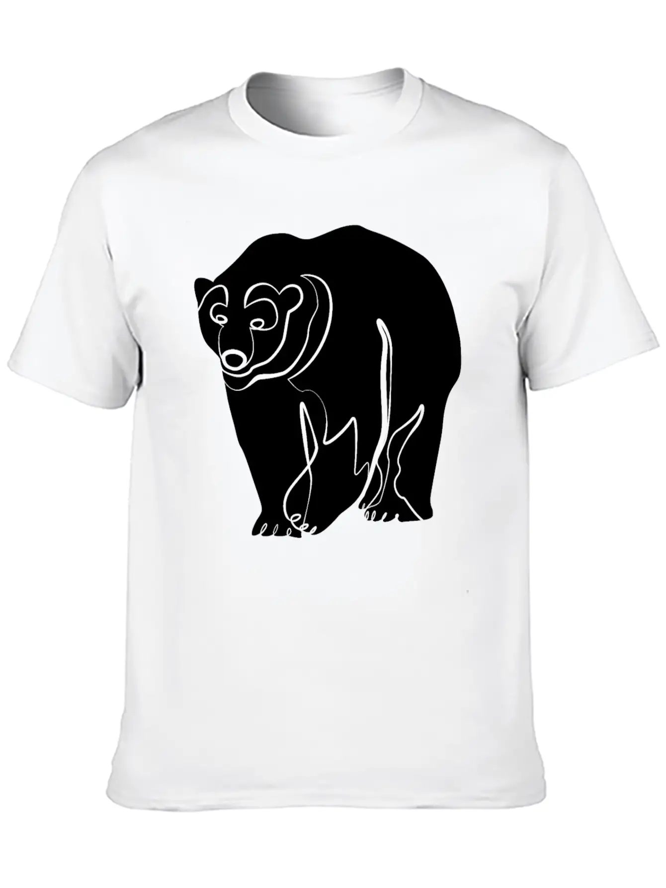 Polar Bear Unisex Casual T-Shirt – Clean Design For Daily Comfort
