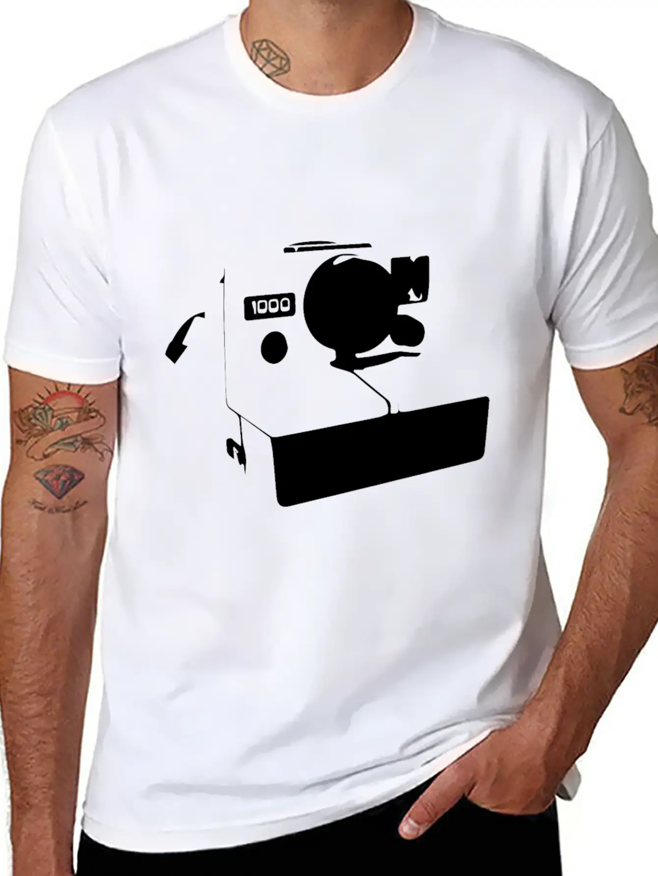 Polaroid Vintage 80s Retro Camera Unisex Casual T-Shirt – Clean Design For Daily Comfort