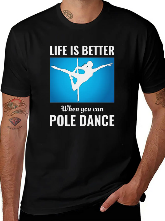 Pole Sport Dance Dancer Competition Acrobatics Essential Cotton Tee For Daily Outfits – Unisex Style