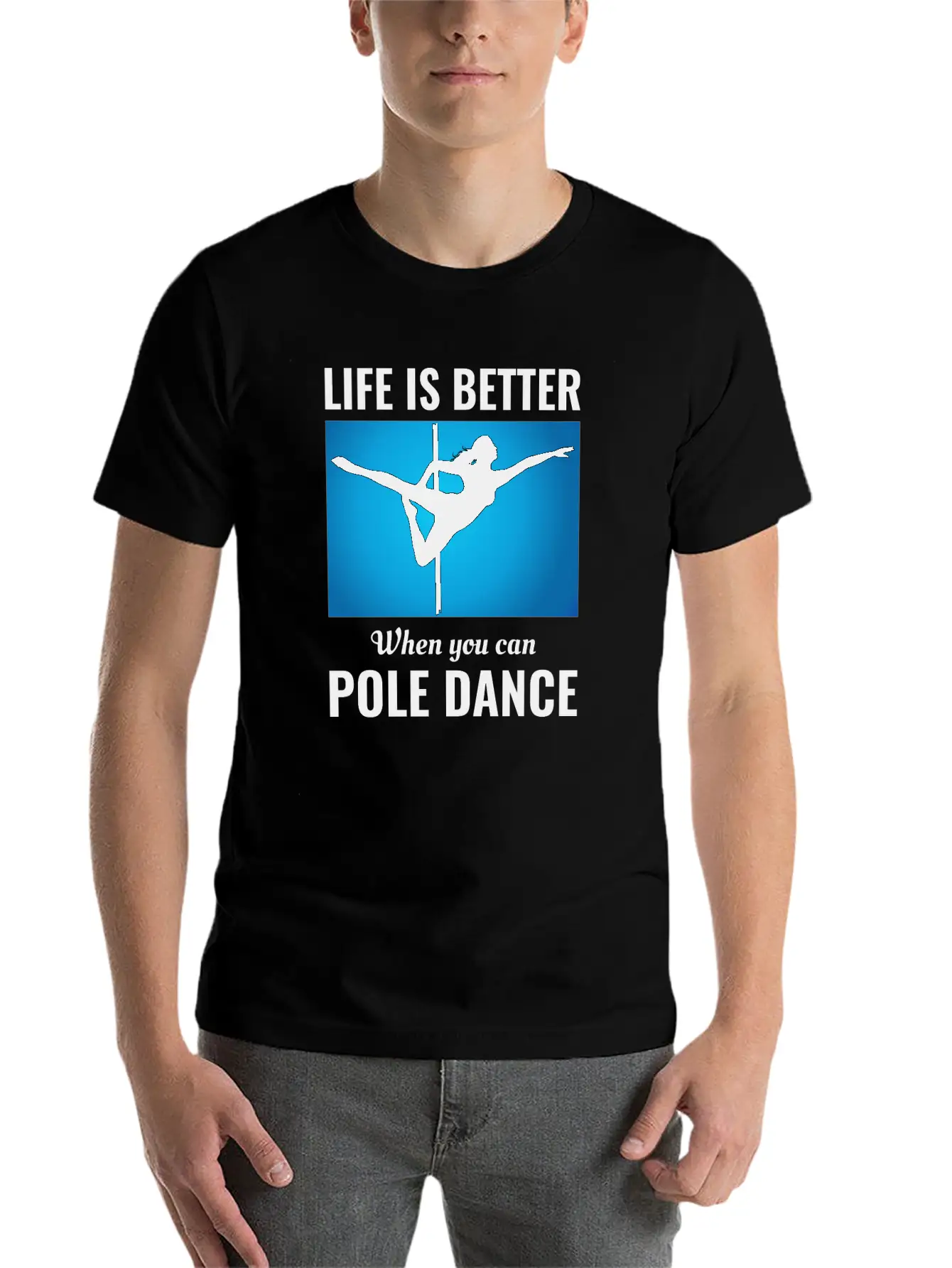 Pole Sport Dance Dancer Competition Acrobatics Essential Cotton Tee For Daily Outfits – Unisex Style