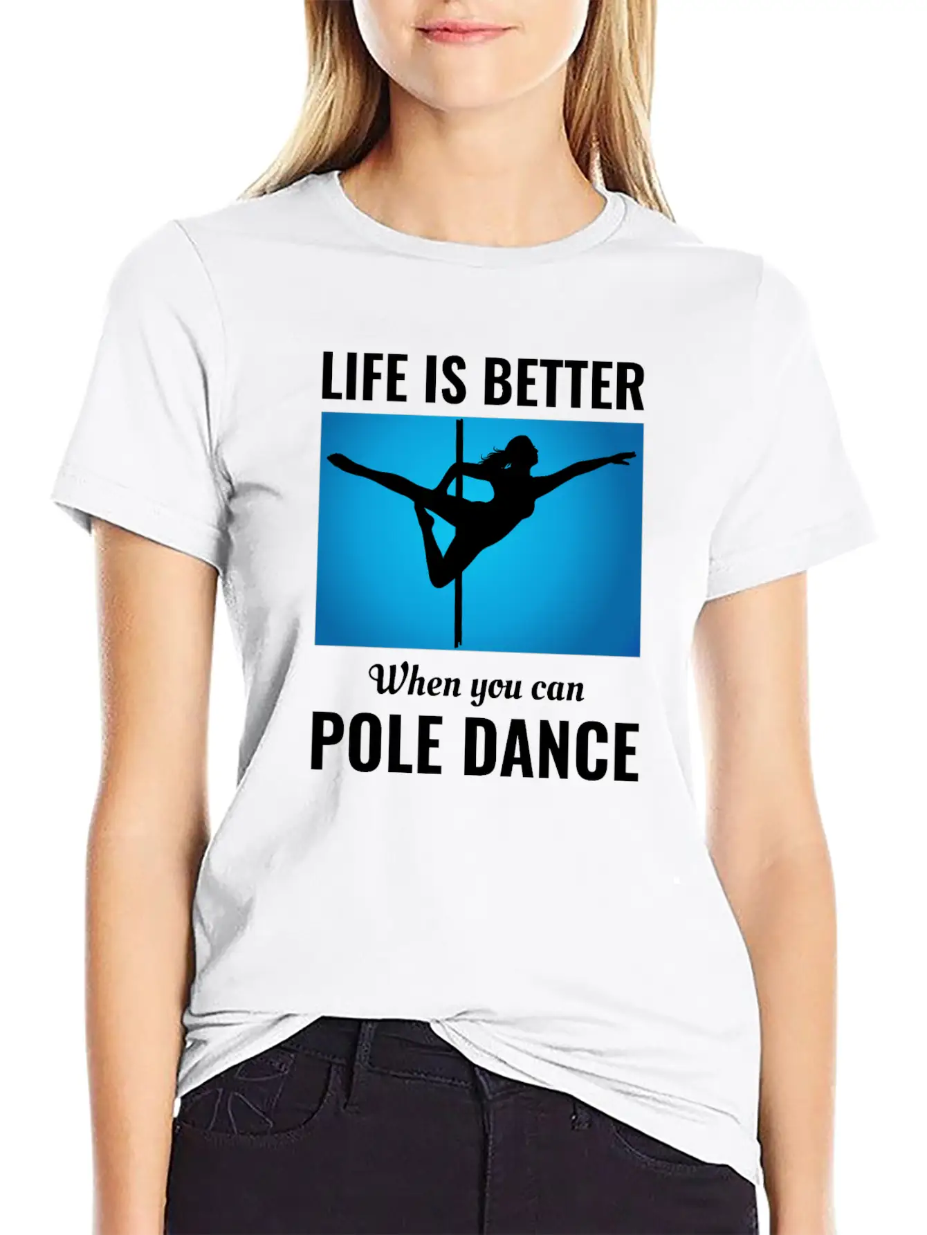 Pole Sport Dance Dancer Competition Acrobatics Essential Cotton Tee For Daily Outfits – Unisex Style