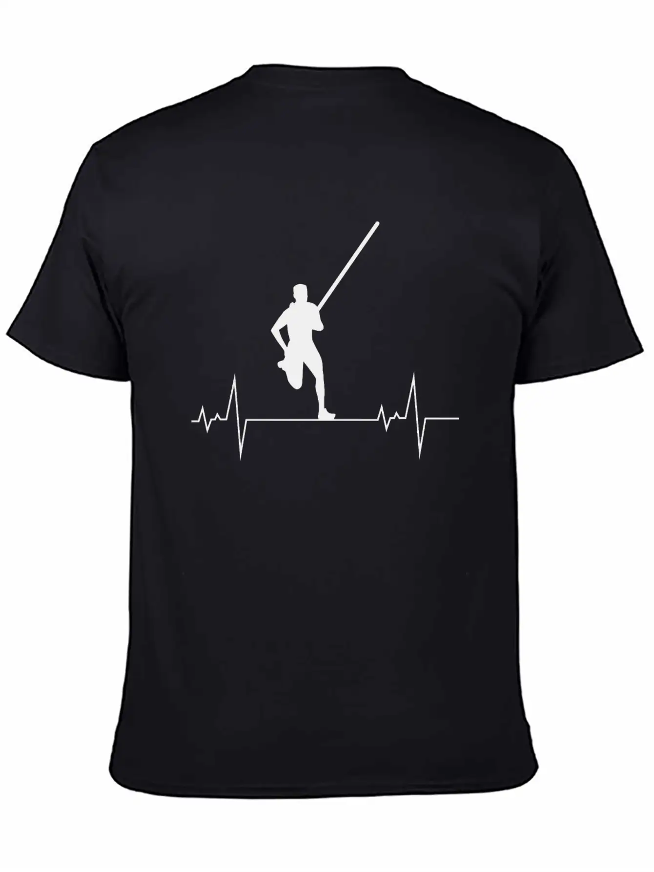 Pole Vault Vaulting Jumping High Jump Heartbeat Modern Fit Casual T-Shirt – Clean And Versatile Design