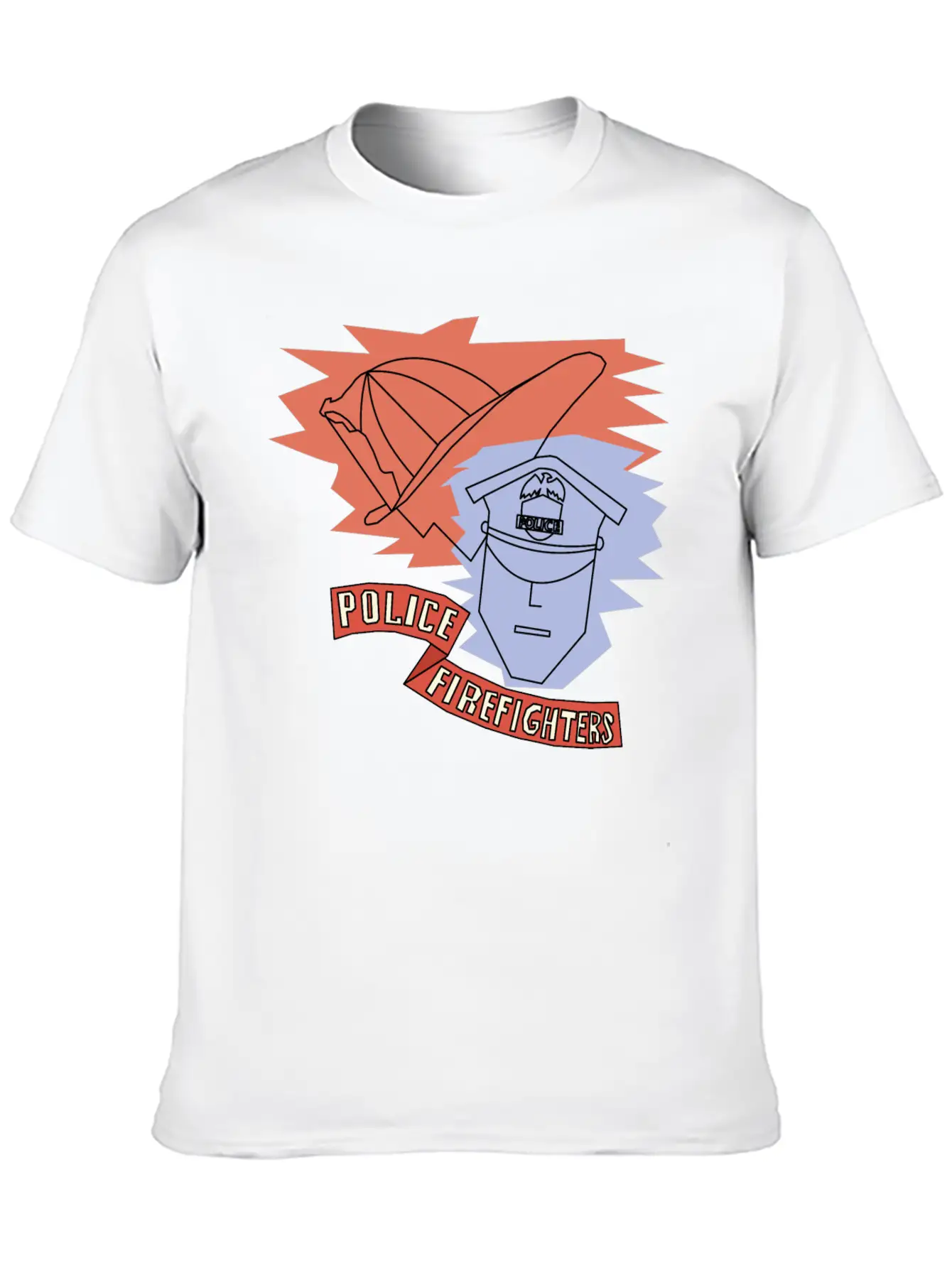 Police And Firefighters Stylish Everyday T-Shirt – Unisex Basic Cotton Tee