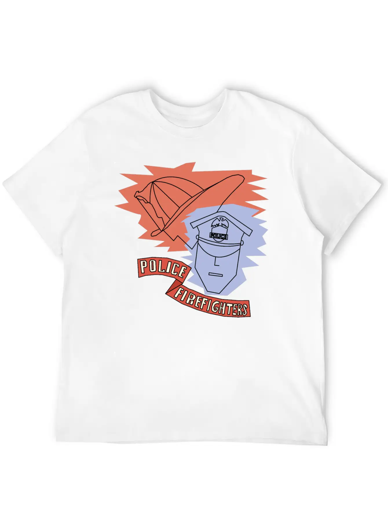 Police And Firefighters Stylish Everyday T-Shirt – Unisex Basic Cotton Tee