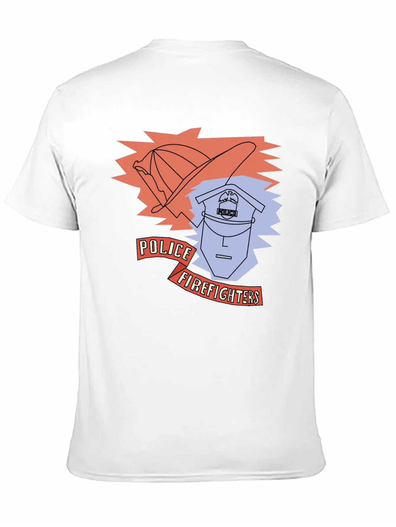 Police And Firefighters Stylish Everyday T-Shirt – Unisex Basic Cotton Tee