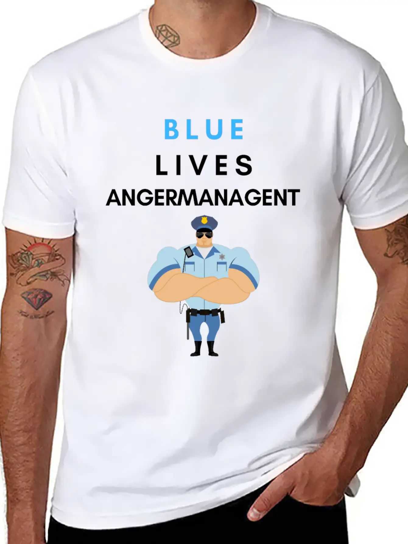 Police Violence - The Anger Management Unisex Casual T-Shirt ��� Clean Design For Daily Comfort