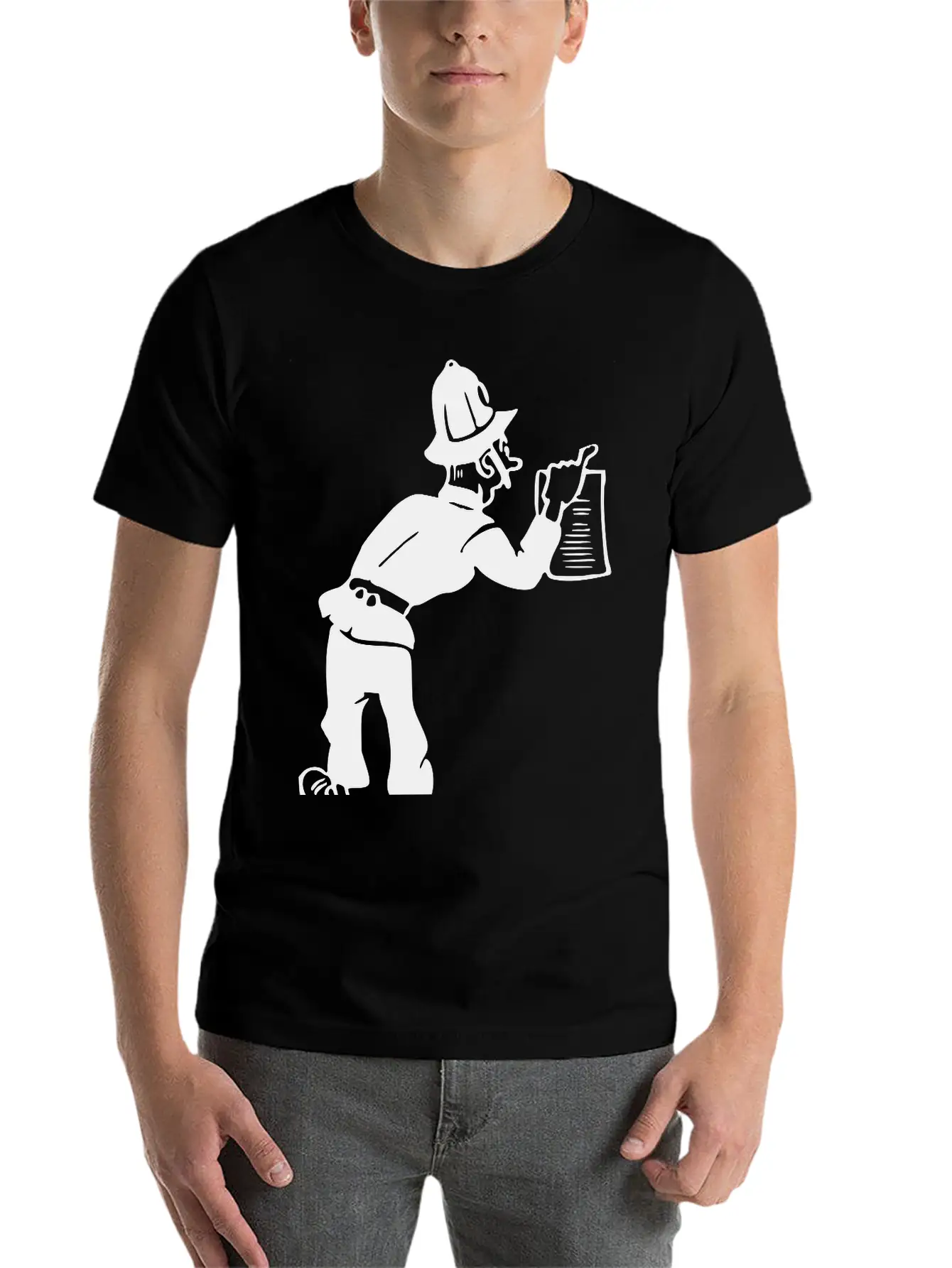 Policeman With Warrant Basic Graphic T-Shirt – Daily Comfort In Soft Cotton