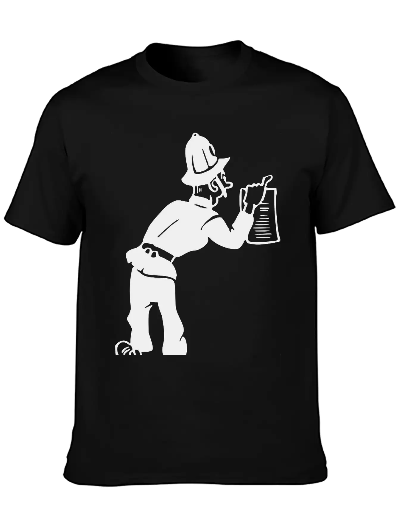 Policeman With Warrant Basic Graphic T-Shirt – Daily Comfort In Soft Cotton