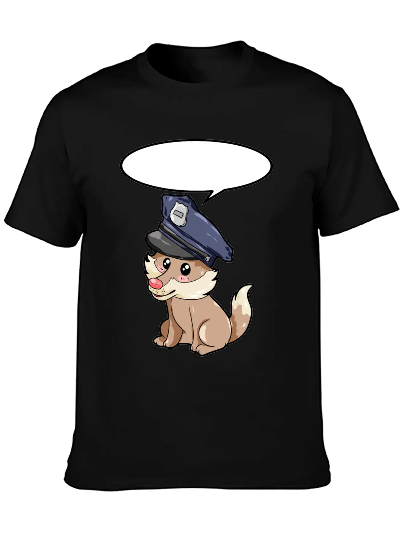 Policeman Wolf Modern Fit Casual T-Shirt – Clean And Versatile Design