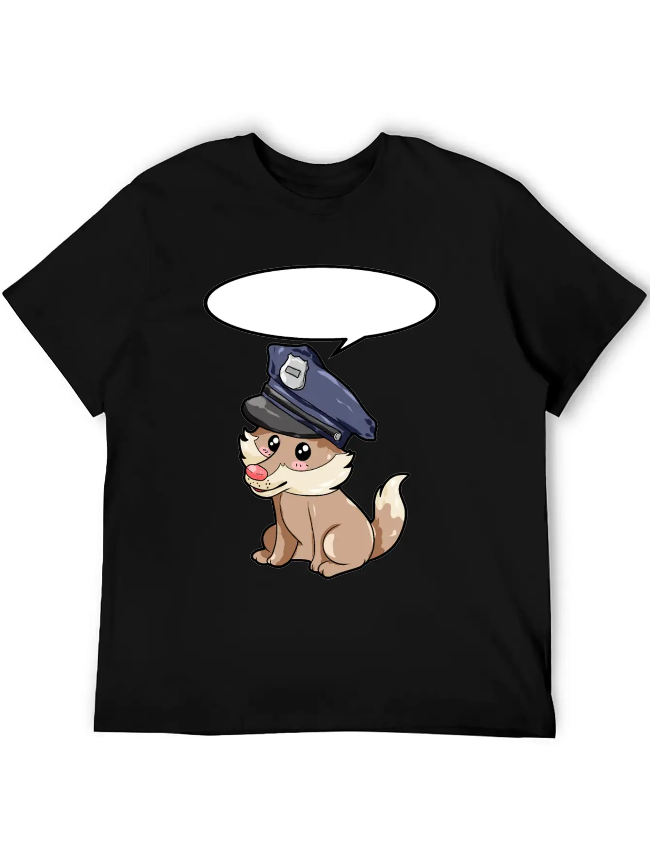 Policeman Wolf Modern Fit Casual T-Shirt – Clean And Versatile Design