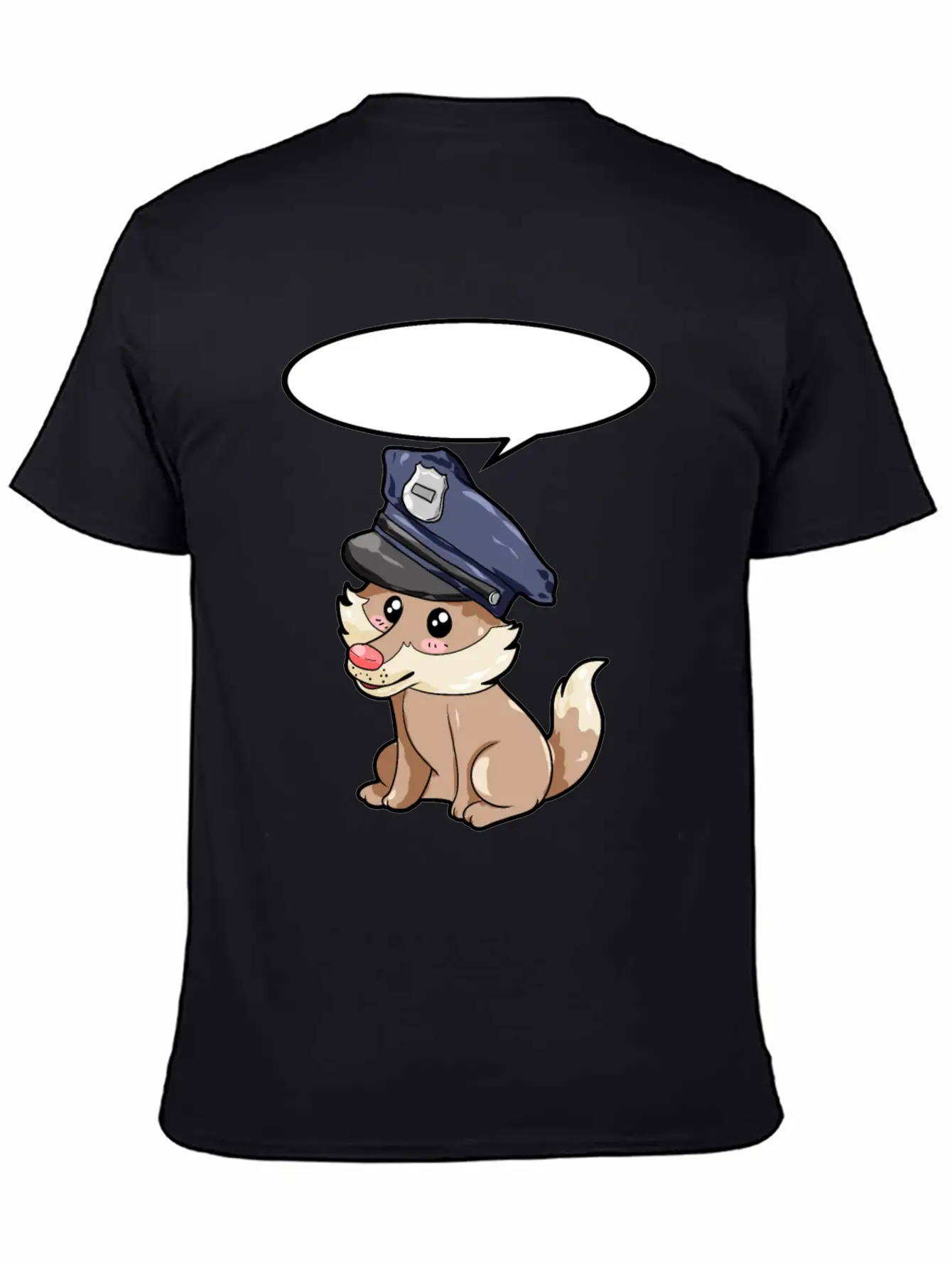 Policeman Wolf Modern Fit Casual T-Shirt – Clean And Versatile Design