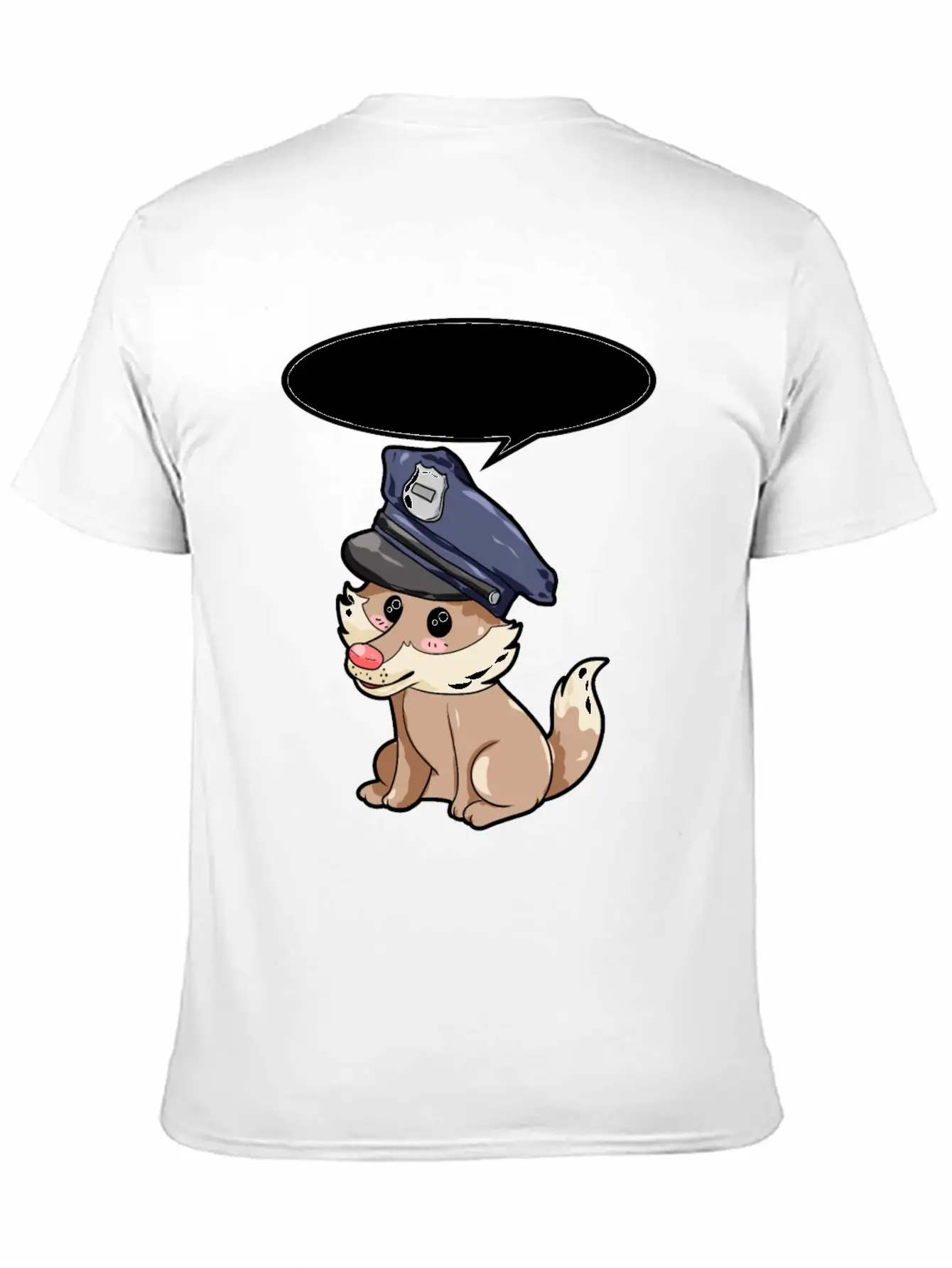 Policeman Wolf Modern Fit Casual T-Shirt – Clean And Versatile Design