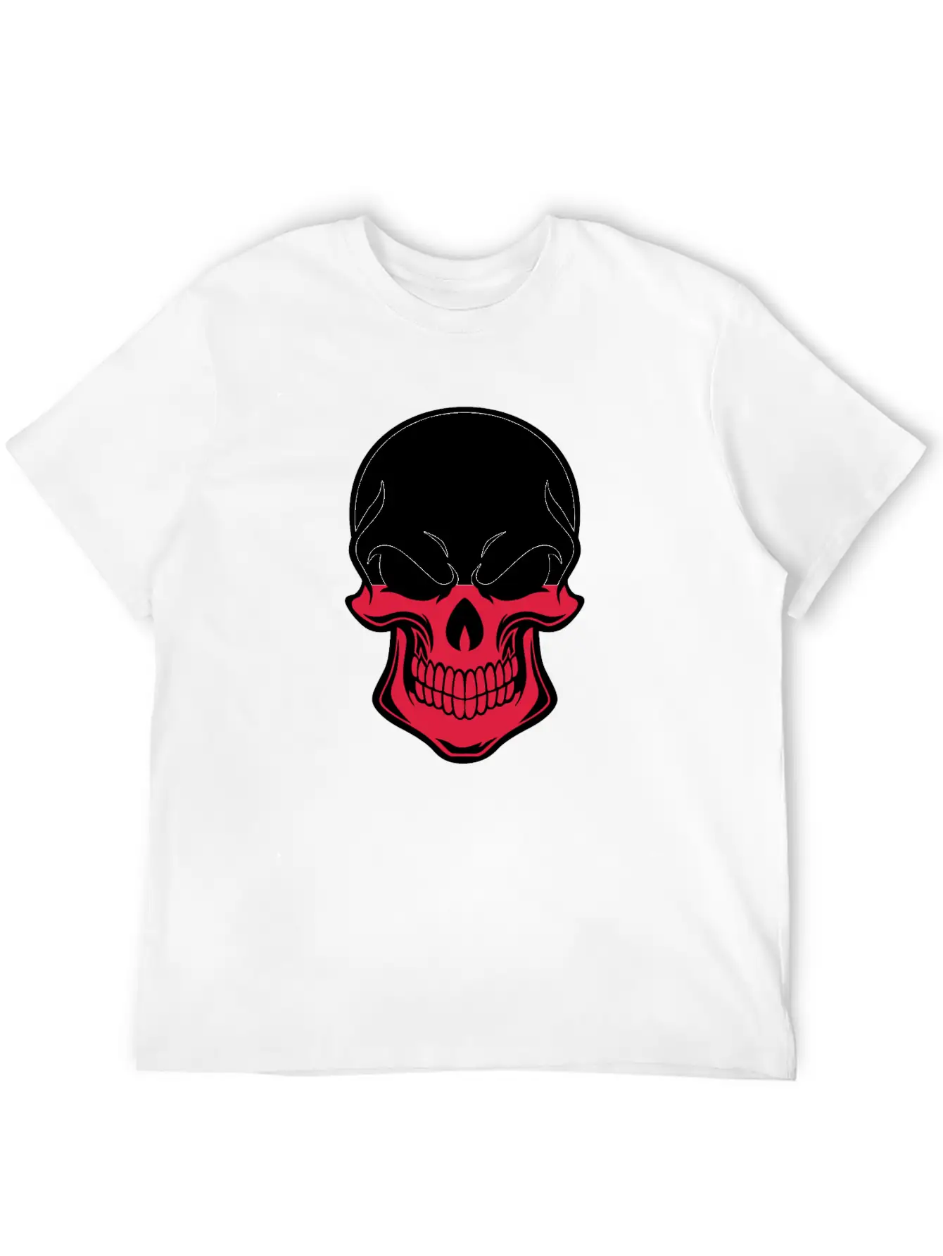 Polish Flag Skull Soft Cotton Short Sleeve Tee – Unisex Wardrobe Staple