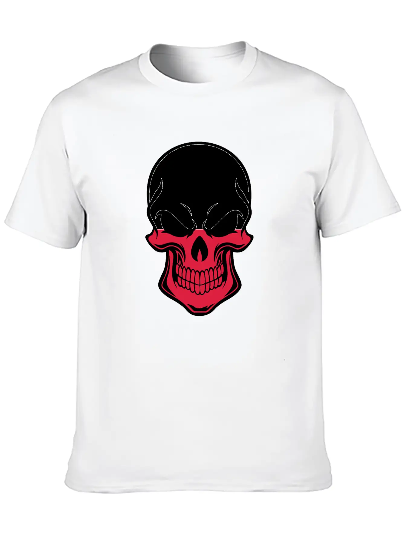 Polish Flag Skull Soft Cotton Short Sleeve Tee – Unisex Wardrobe Staple