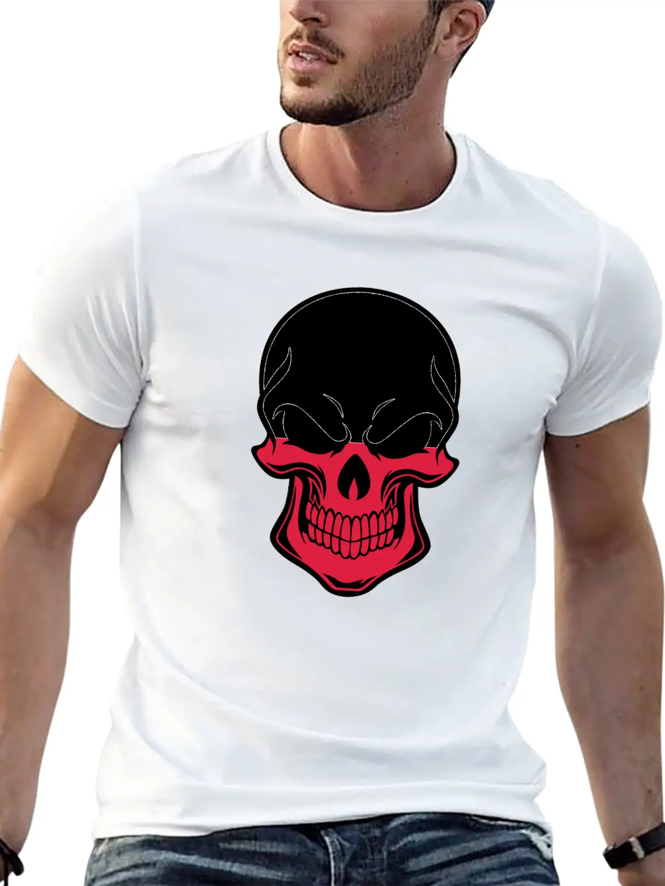 Polish Flag Skull Soft Cotton Short Sleeve Tee – Unisex Wardrobe Staple