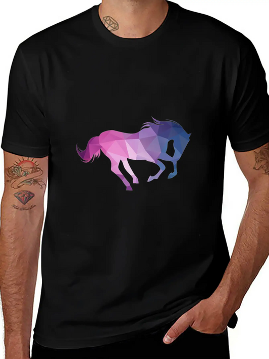 Polygon Horse Unisex Casual T-Shirt ��� Clean Design For Daily Comfort