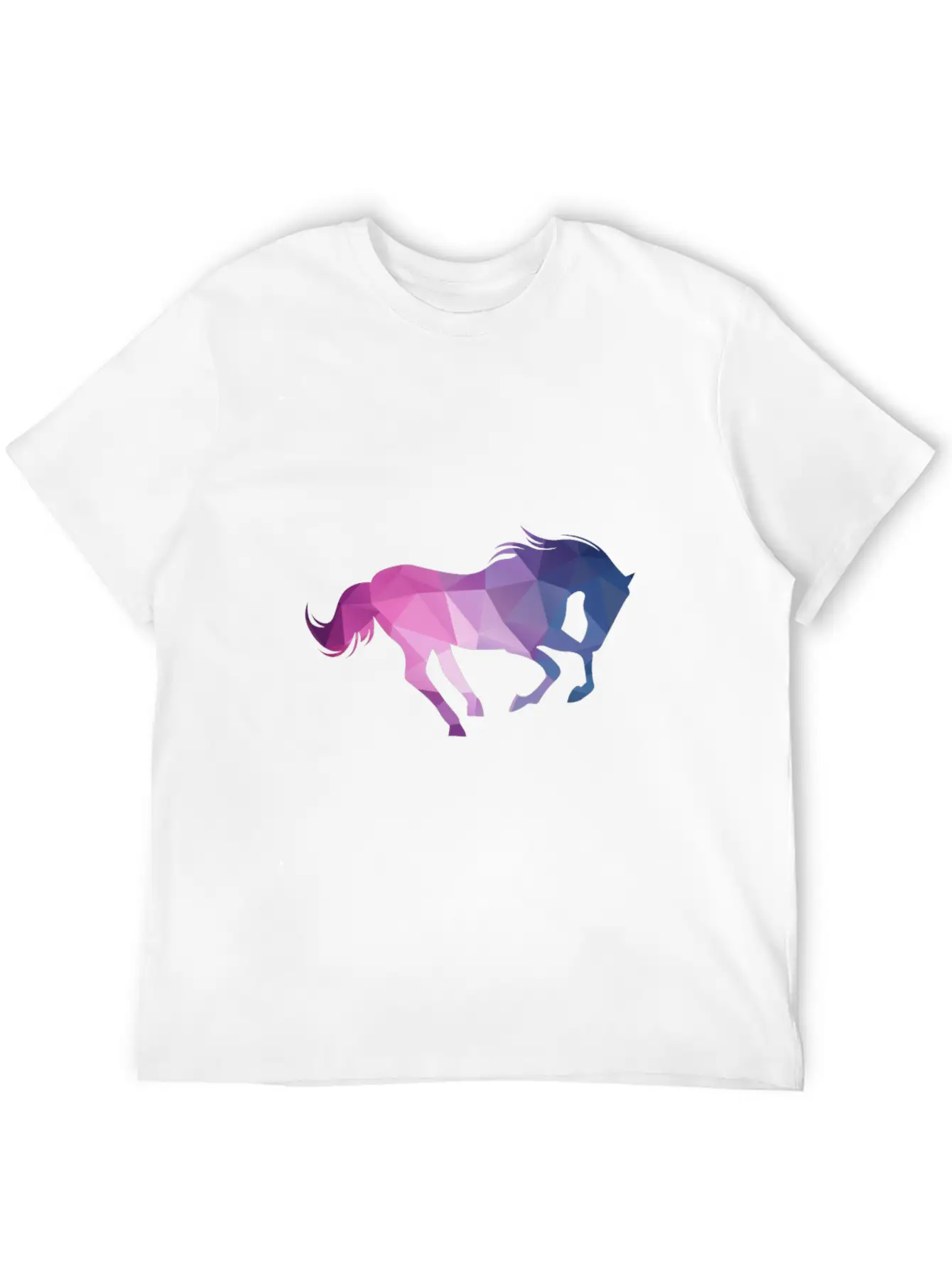 Polygon Horse Unisex Casual T-Shirt ��� Clean Design For Daily Comfort