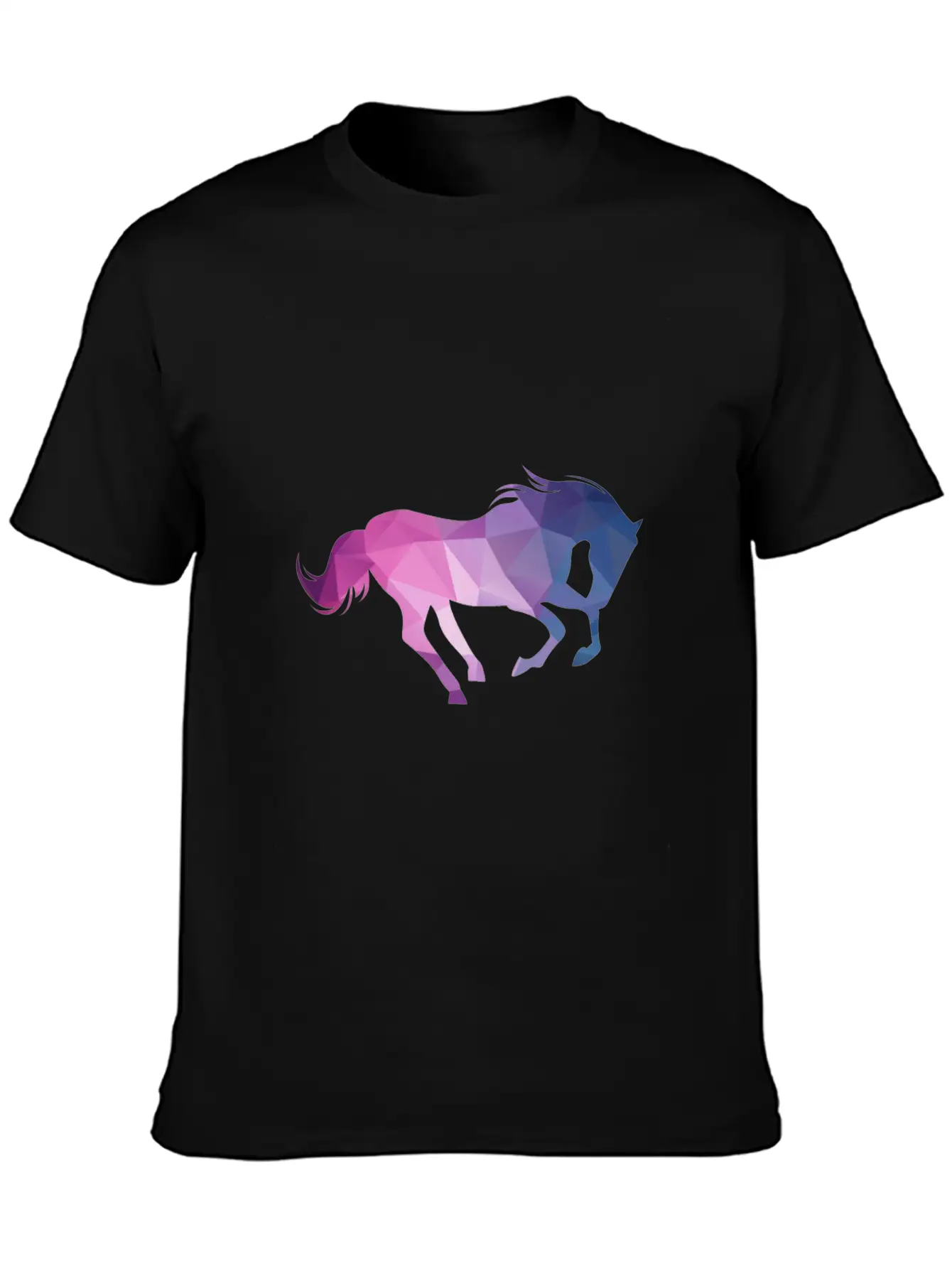 Polygon Horse Unisex Casual T-Shirt ��� Clean Design For Daily Comfort