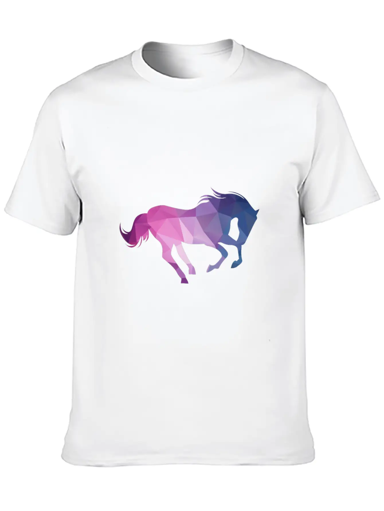 Polygon Horse Unisex Casual T-Shirt ��� Clean Design For Daily Comfort