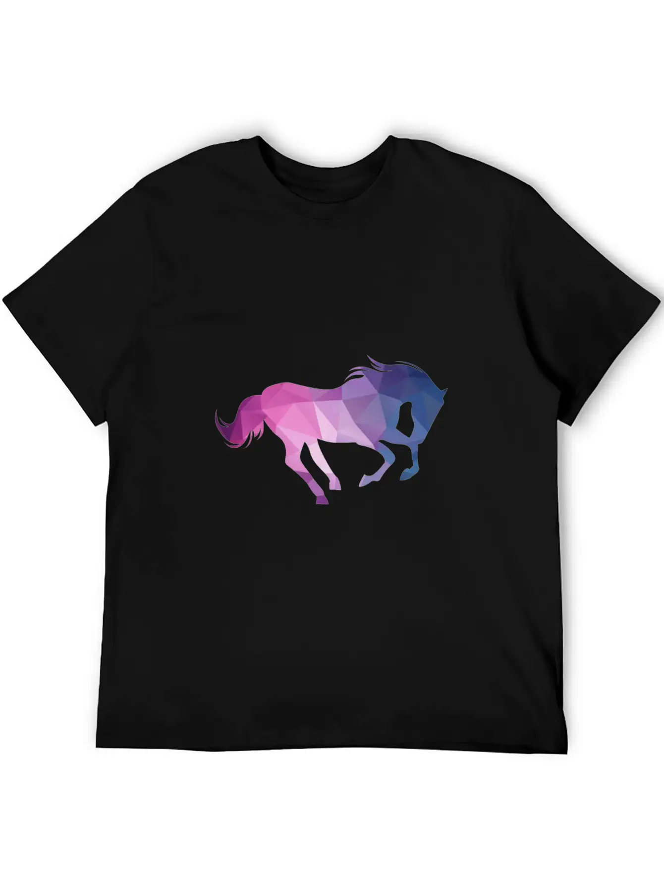 Polygon Horse Unisex Casual T-Shirt ��� Clean Design For Daily Comfort