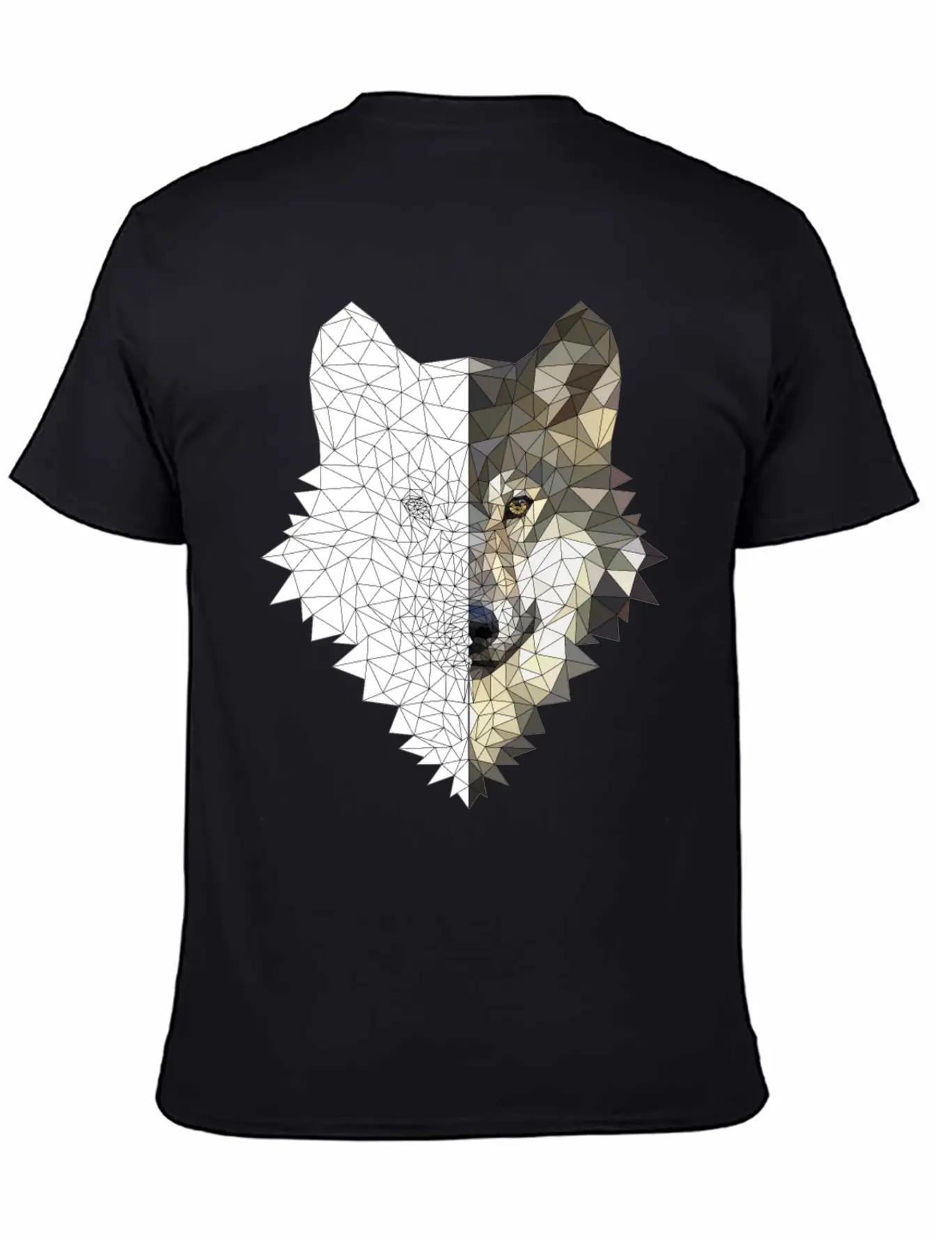 Polygon Wolf 2 Colors Lightweight Cotton T-Shirt – Daily Comfort Graphic Shirt