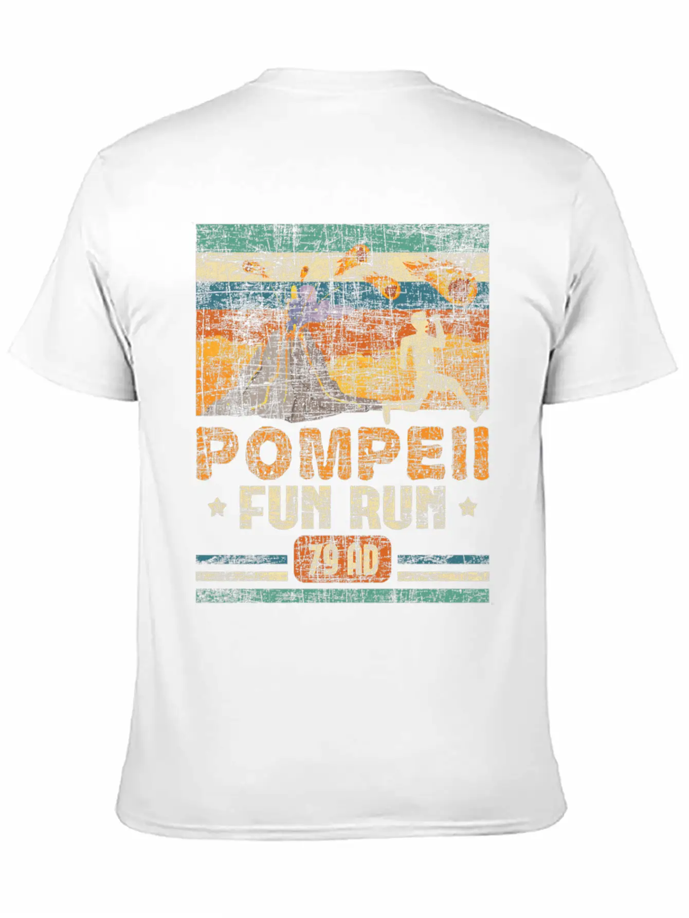 Pompeii Fun Run - Geography Volcanologist Unisex Casual T-Shirt – Clean Design For Daily Comfort