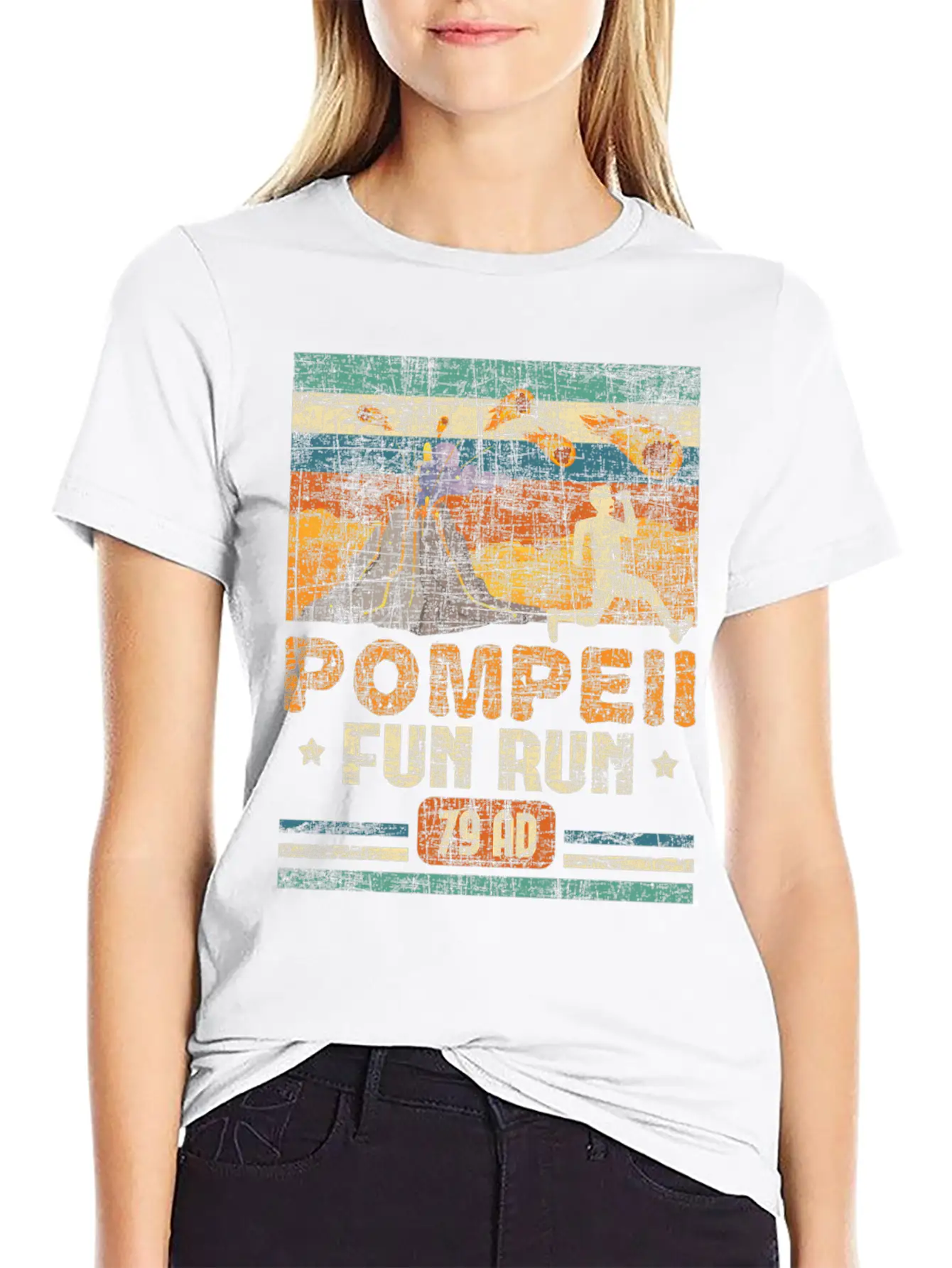 Pompeii Fun Run - Geography Volcanologist Unisex Casual T-Shirt – Clean Design For Daily Comfort