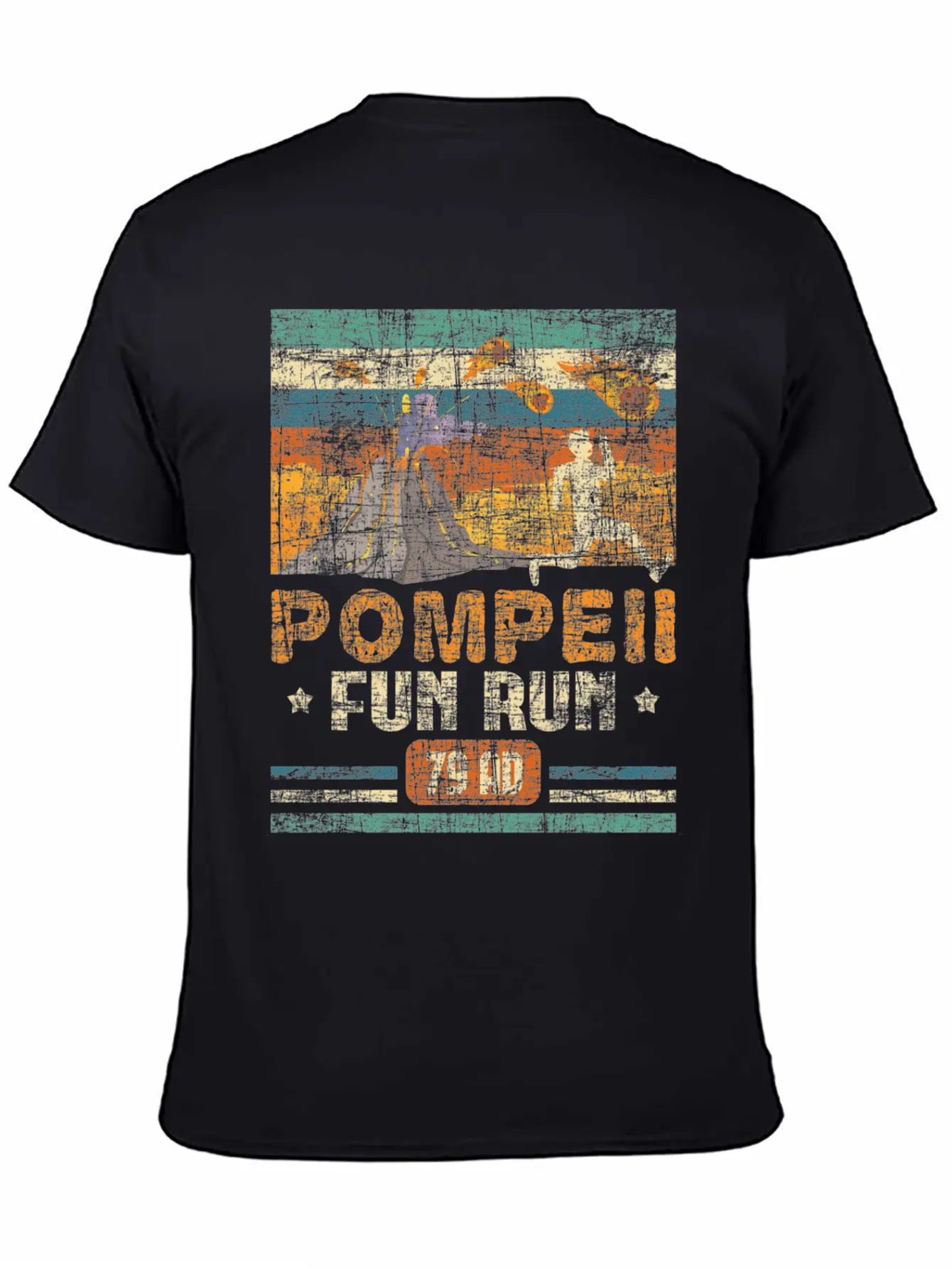 Pompeii Fun Run - Geography Volcanologist Unisex Casual T-Shirt – Clean Design For Daily Comfort