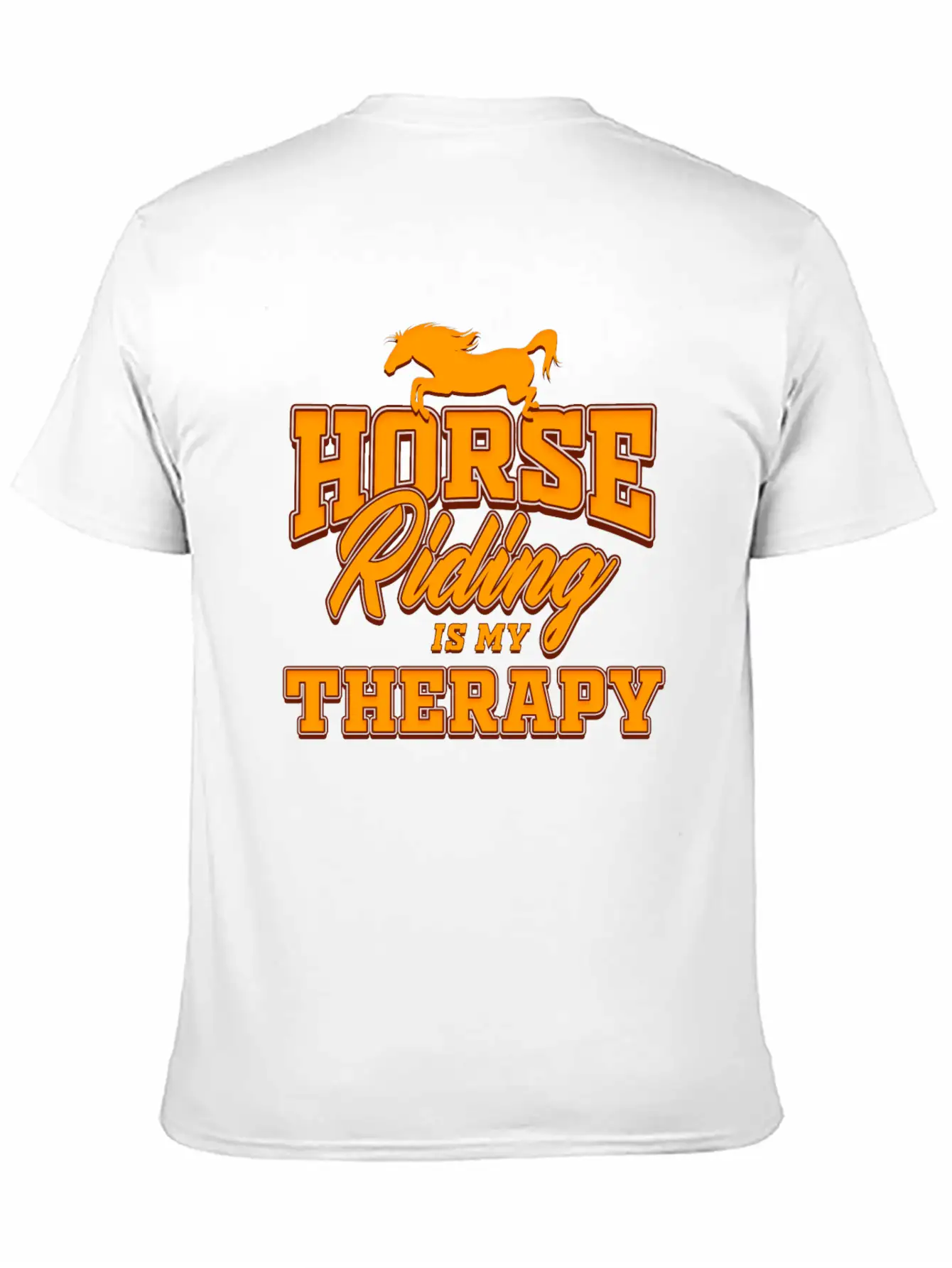 Pony Horse - Horse Riding Therapy Unisex Casual T-Shirt – Clean Design For Daily Comfort