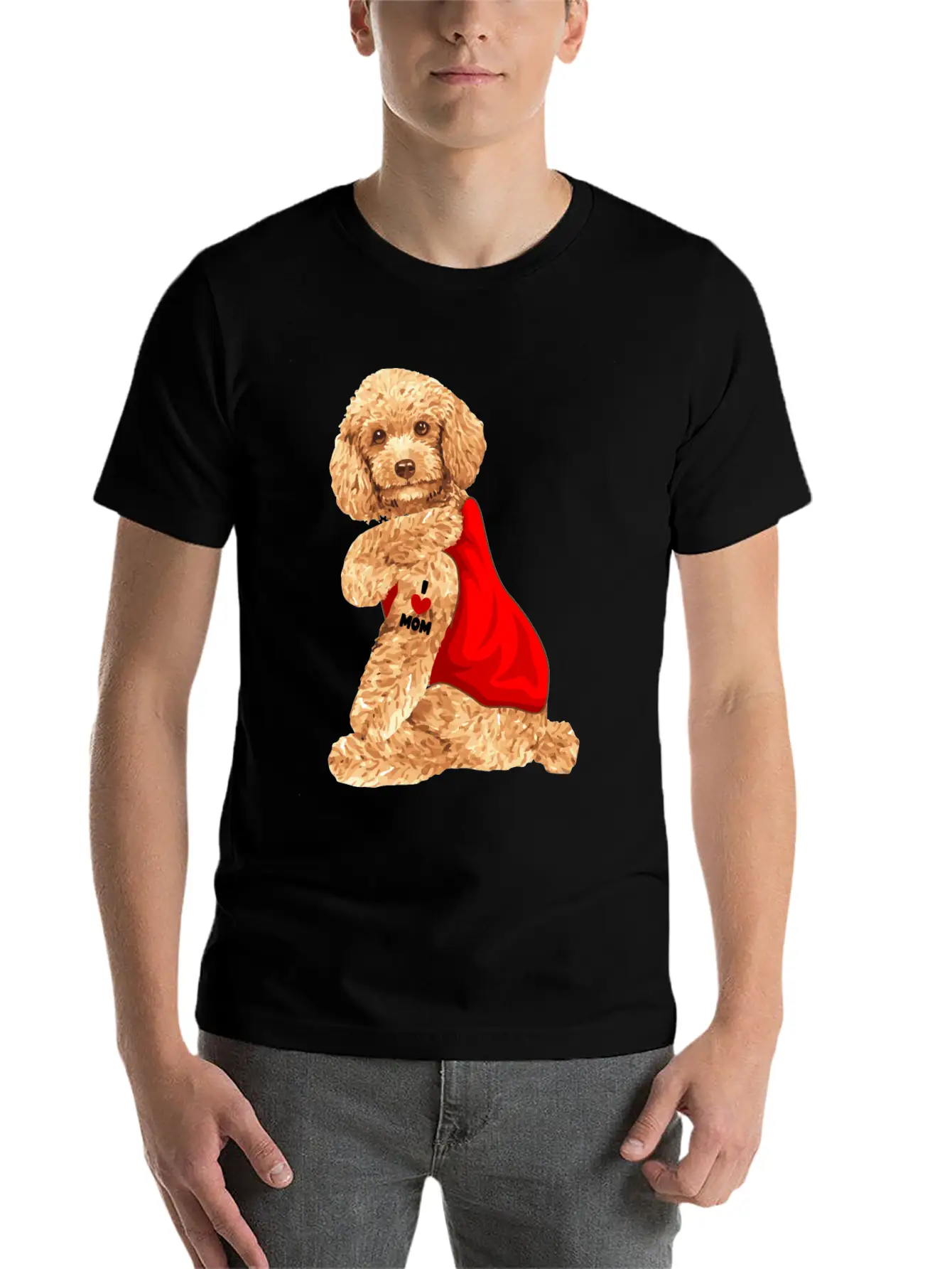 Poodle Dog Mama Dog Seat Gift Classic Fit Graphic Tee For Daily Comfort – Unisex Cotton Shirt