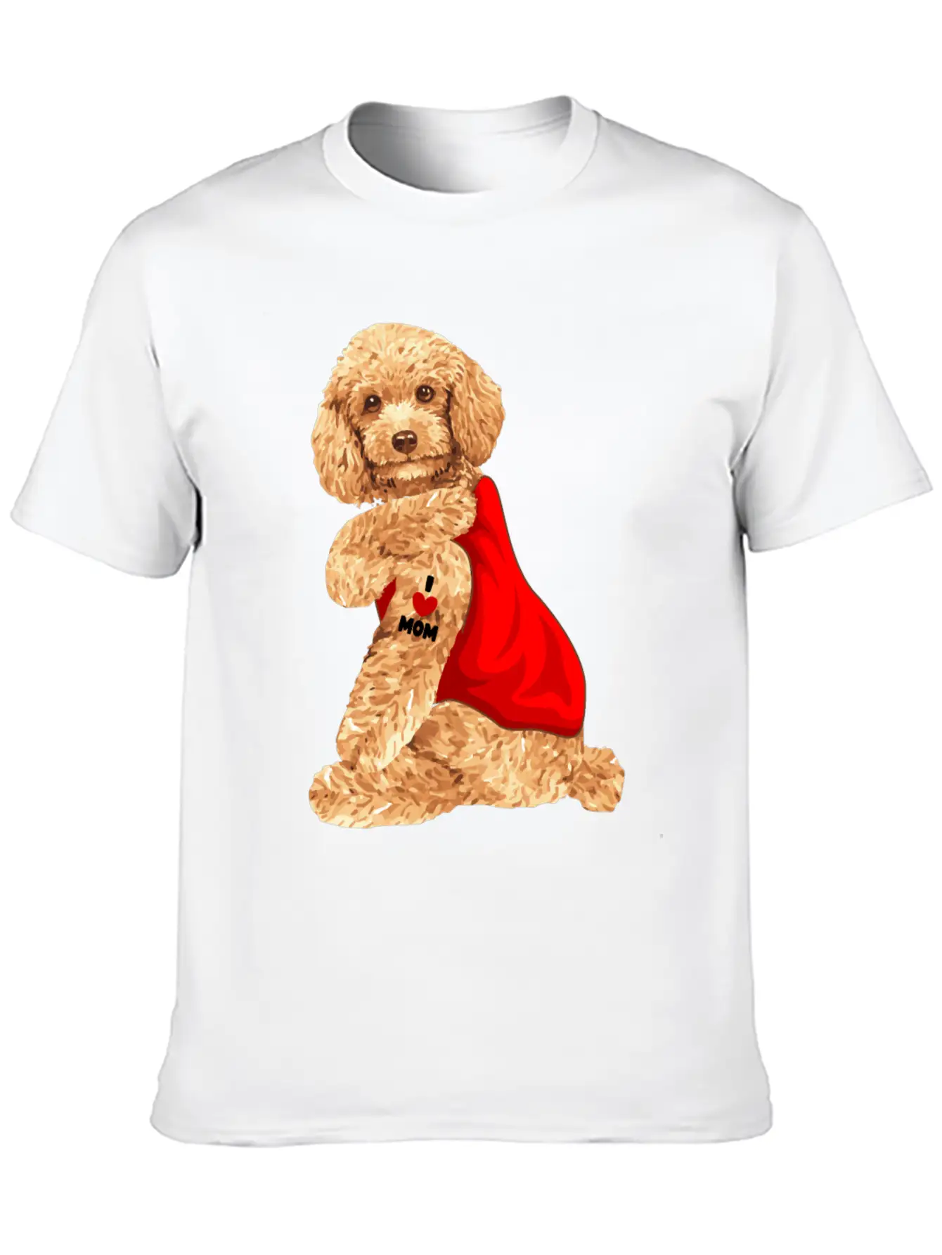 Poodle Dog Mama Dog Seat Gift Classic Fit Graphic Tee For Daily Comfort – Unisex Cotton Shirt