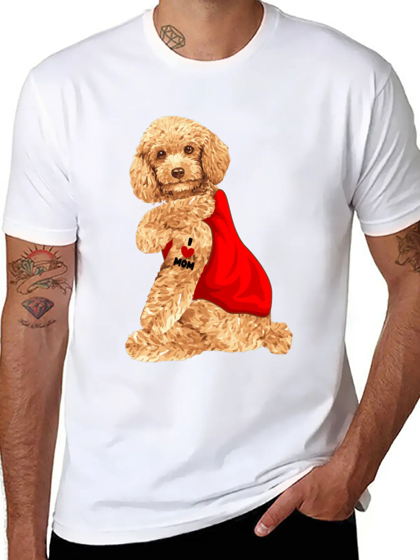 Poodle Dog Mama Dog Seat Gift Classic Fit Graphic Tee For Daily Comfort – Unisex Cotton Shirt