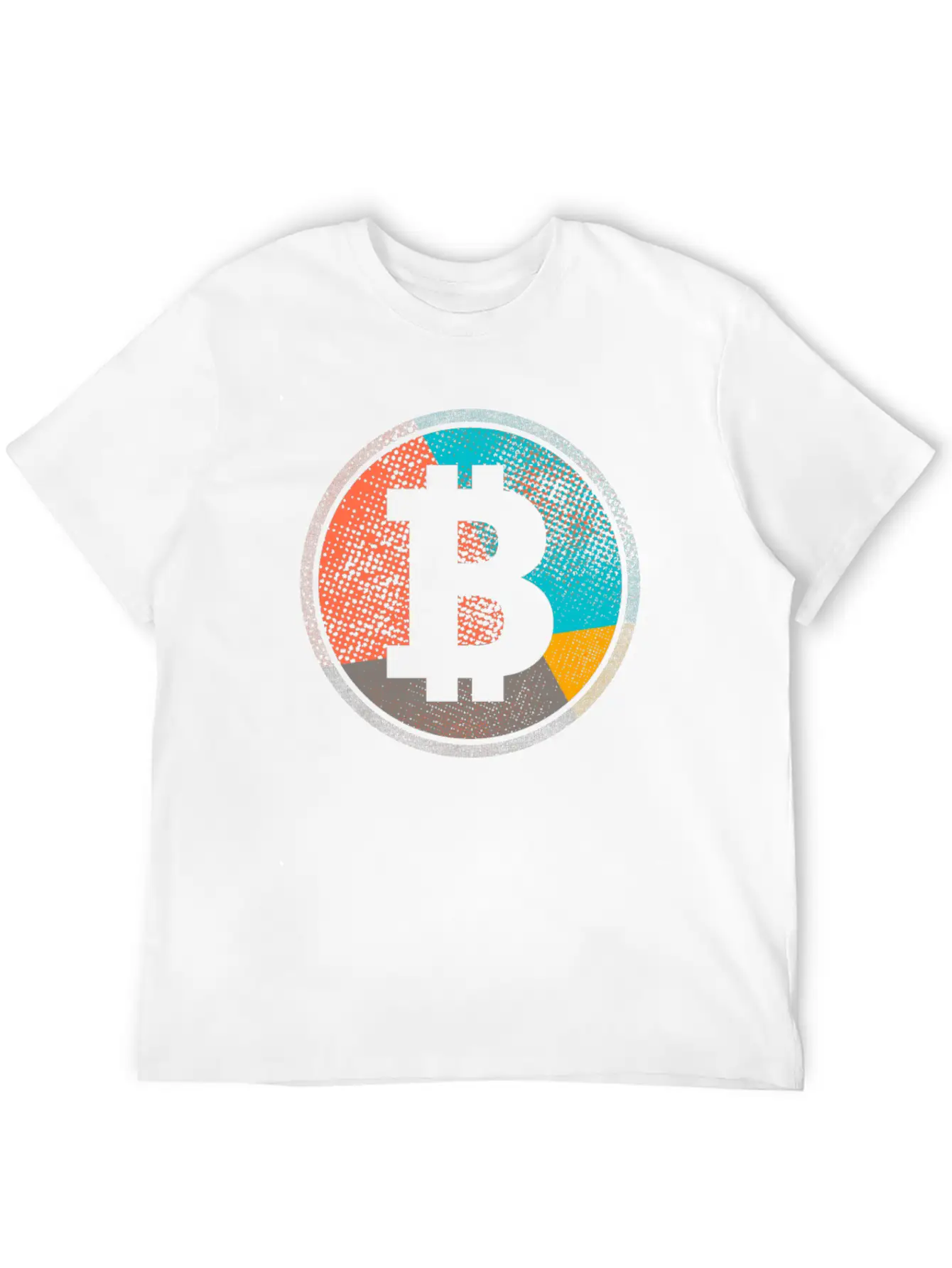 Pop Art Vintage Retro Bitcoin Cryptocurrency Unisex Casual T-Shirt – Clean Design For Daily Comfort